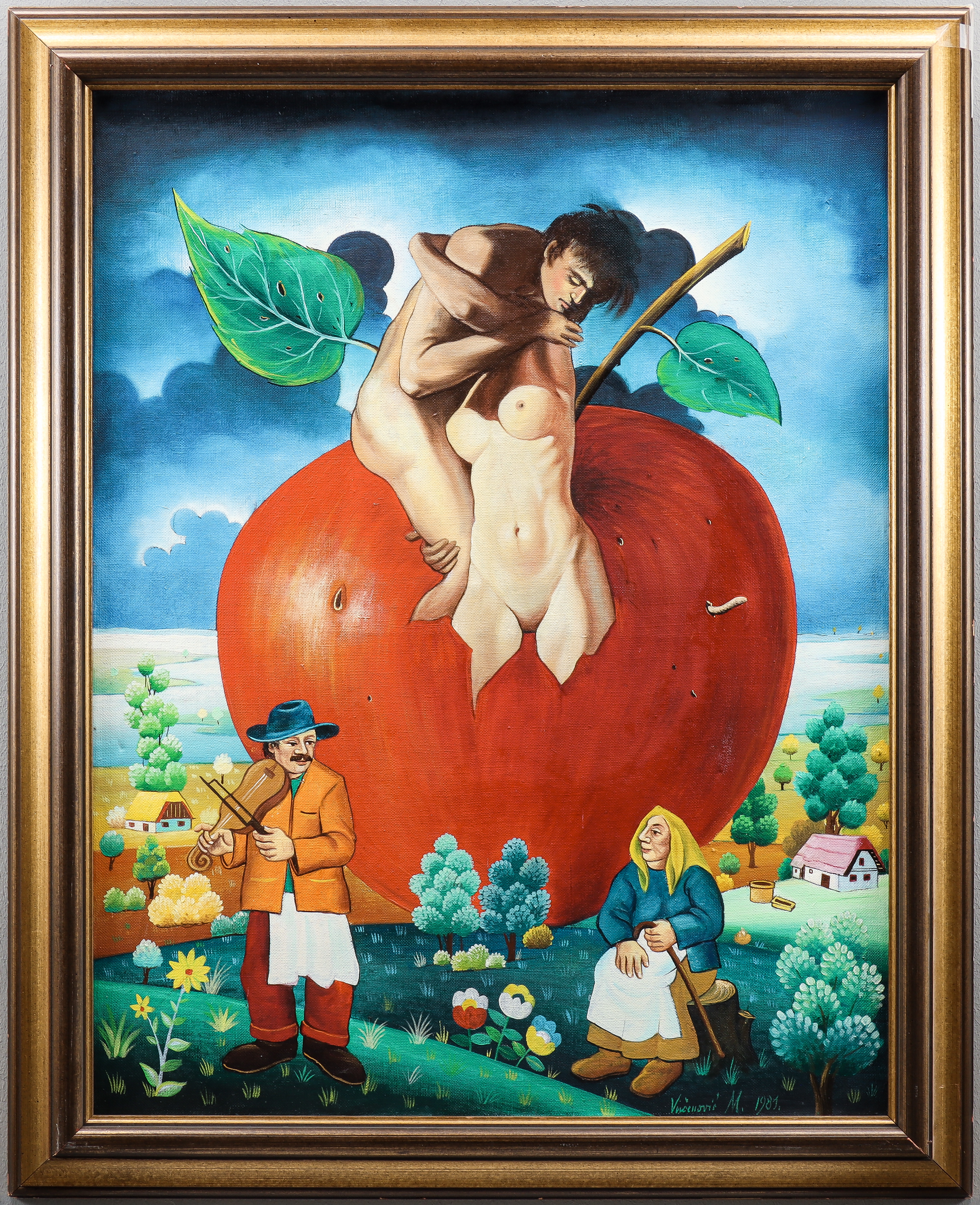 OIDENTIFIERAD KONSTNÄR olja på duk, signerad.