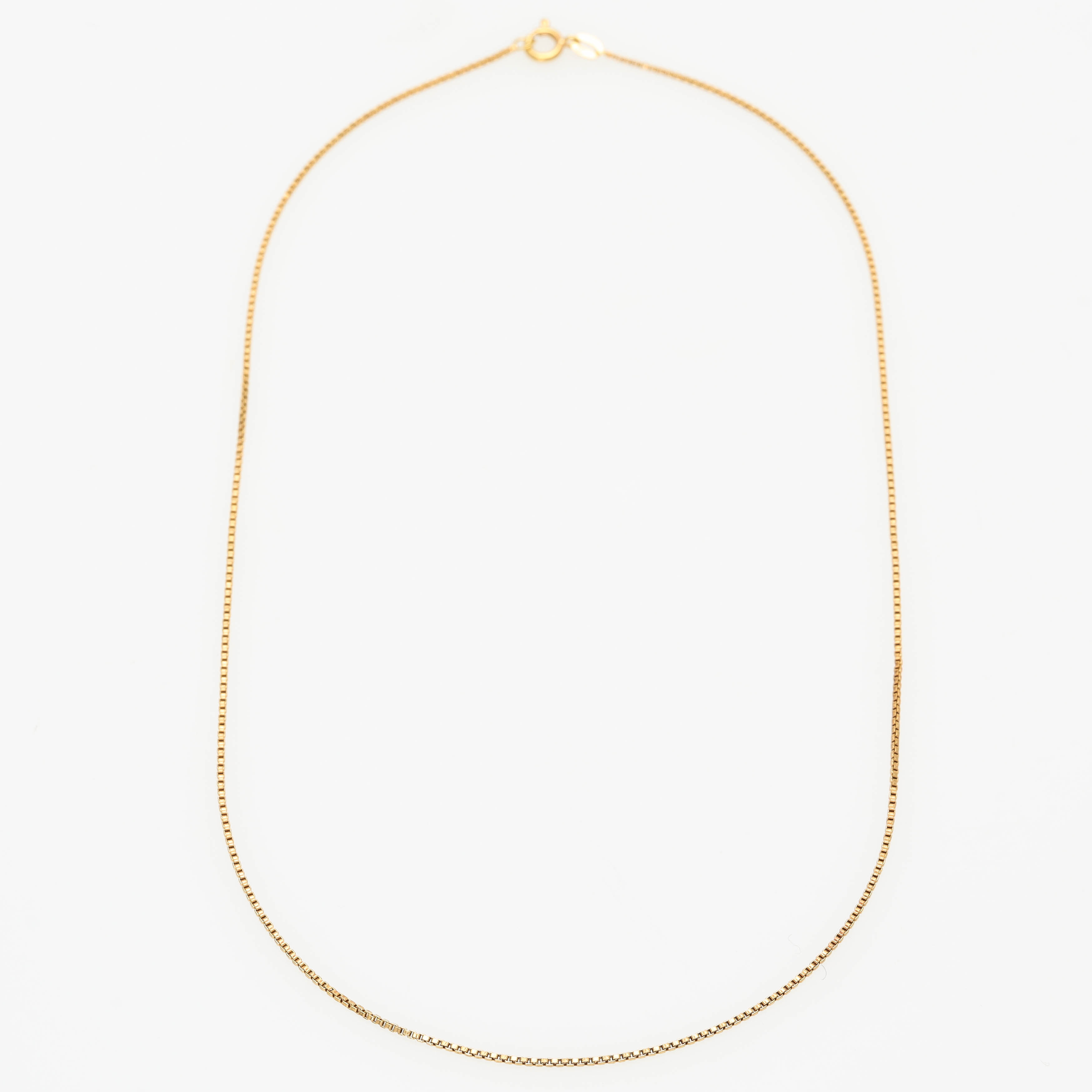 HALSKEDJA, 18 k guld, venezialänk, Strömdahl, Stockholm.