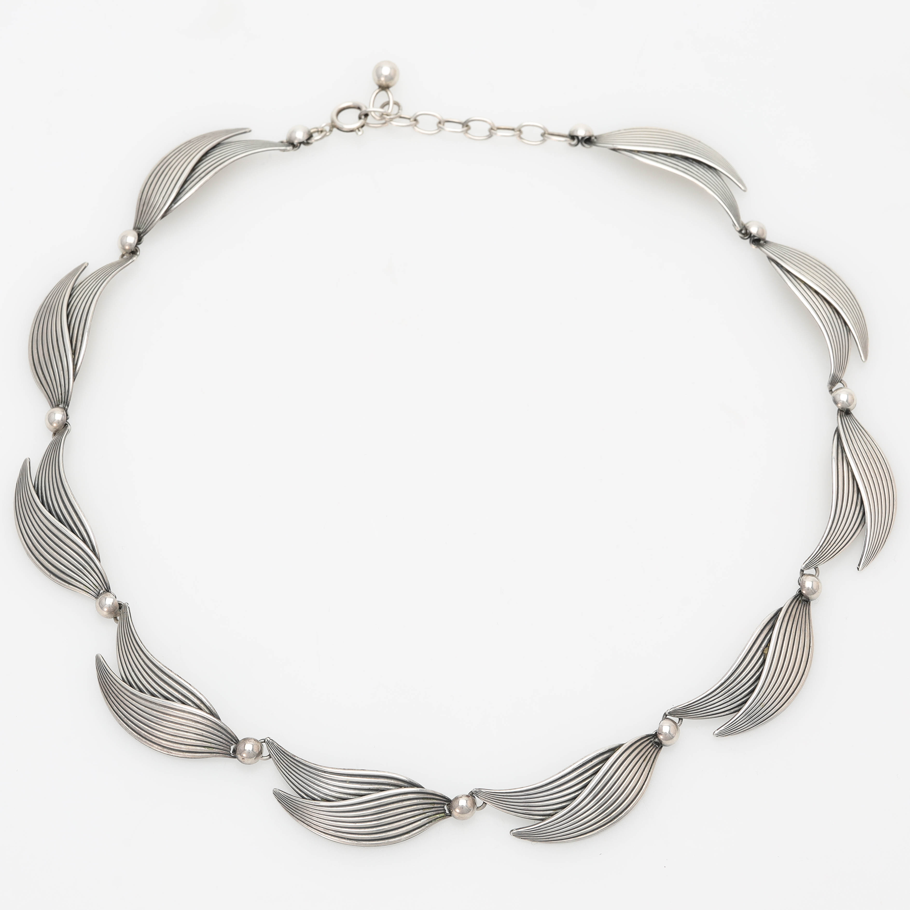 COLLIER, silver, 1900-talets andra hälft.