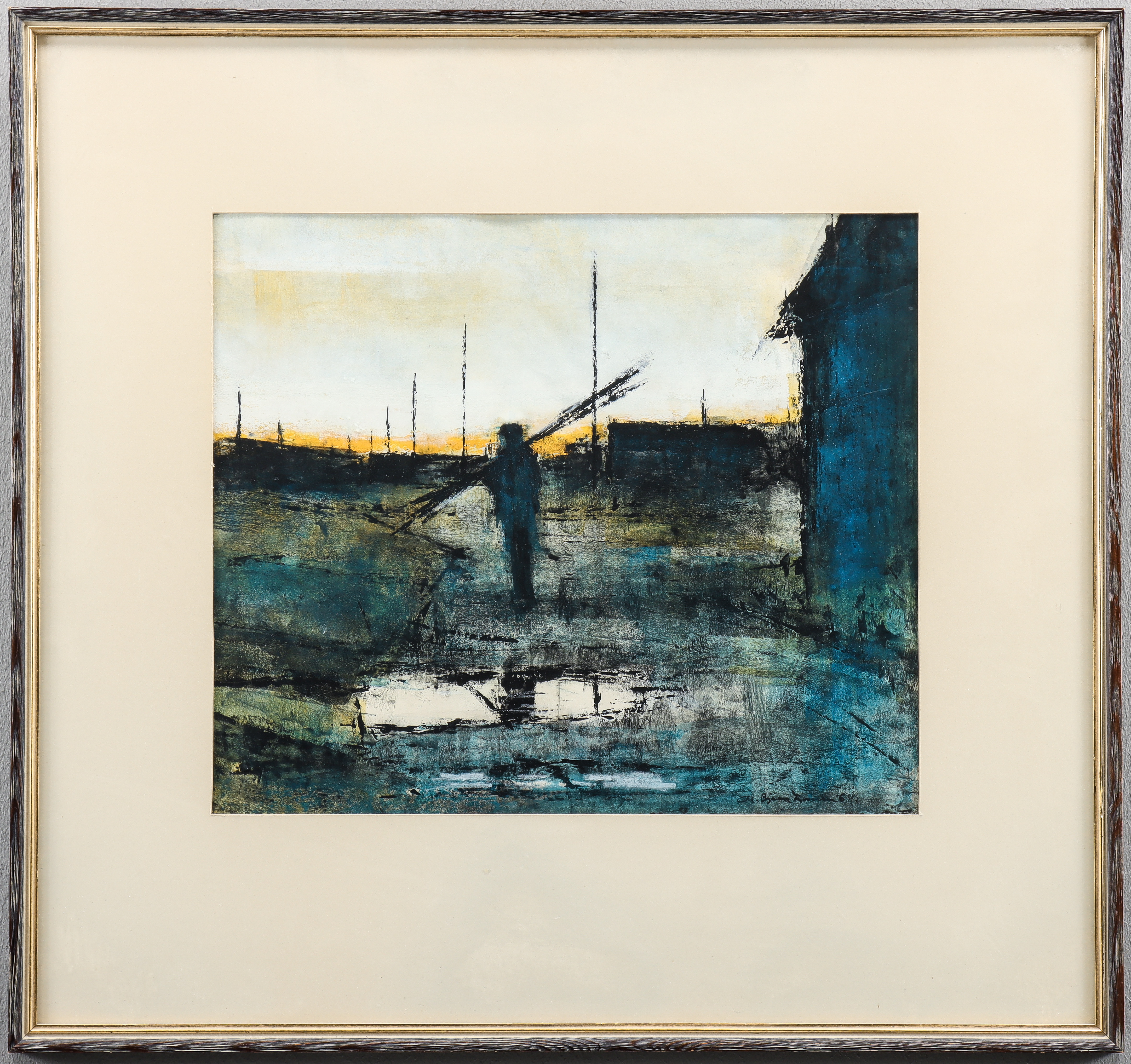 CHRISTIAN BJÖRN LARSEN. Blandteknik, signerad.