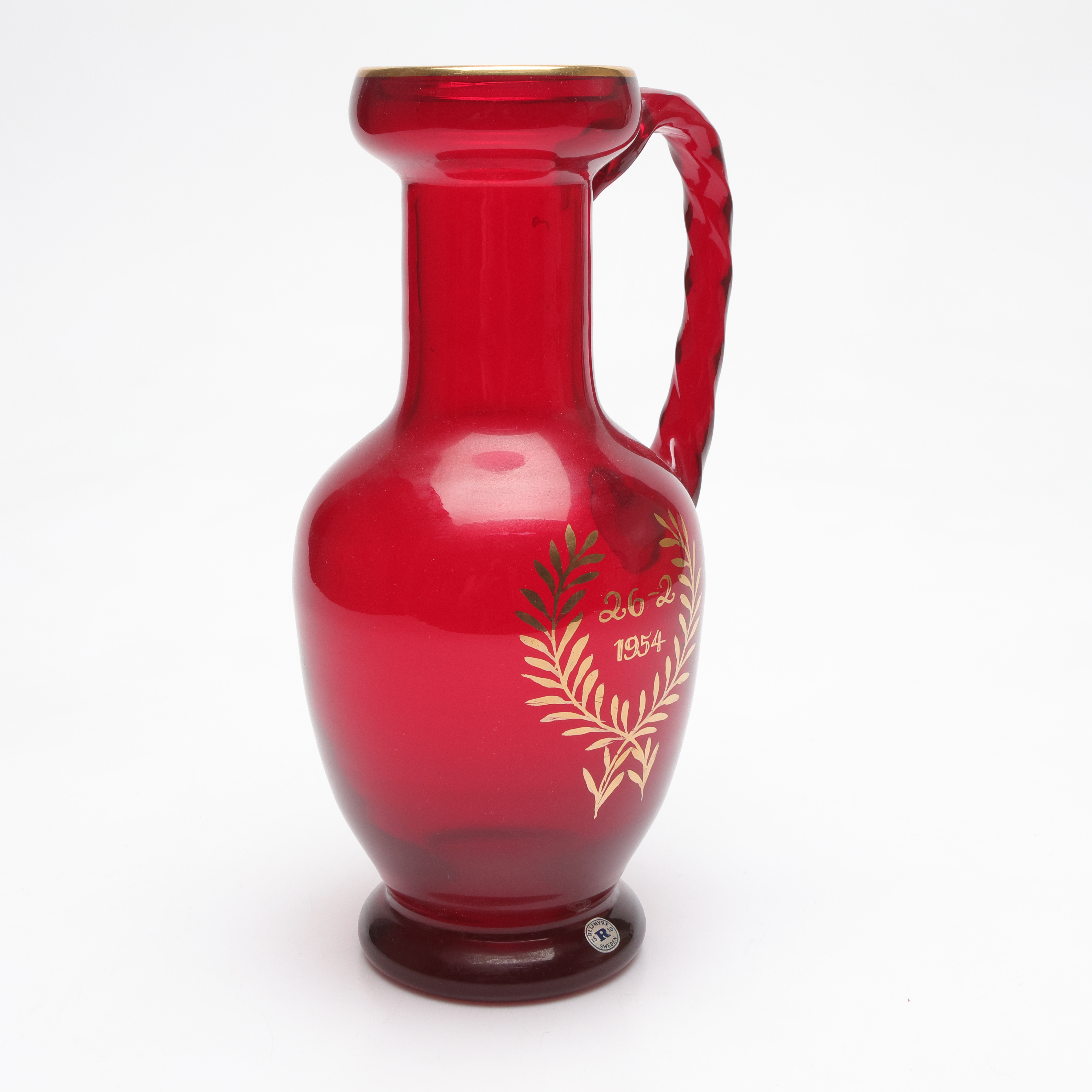 MONICA BRATT. KANNA, glas, modell B. 202. Reijmyre, 1950-tal.