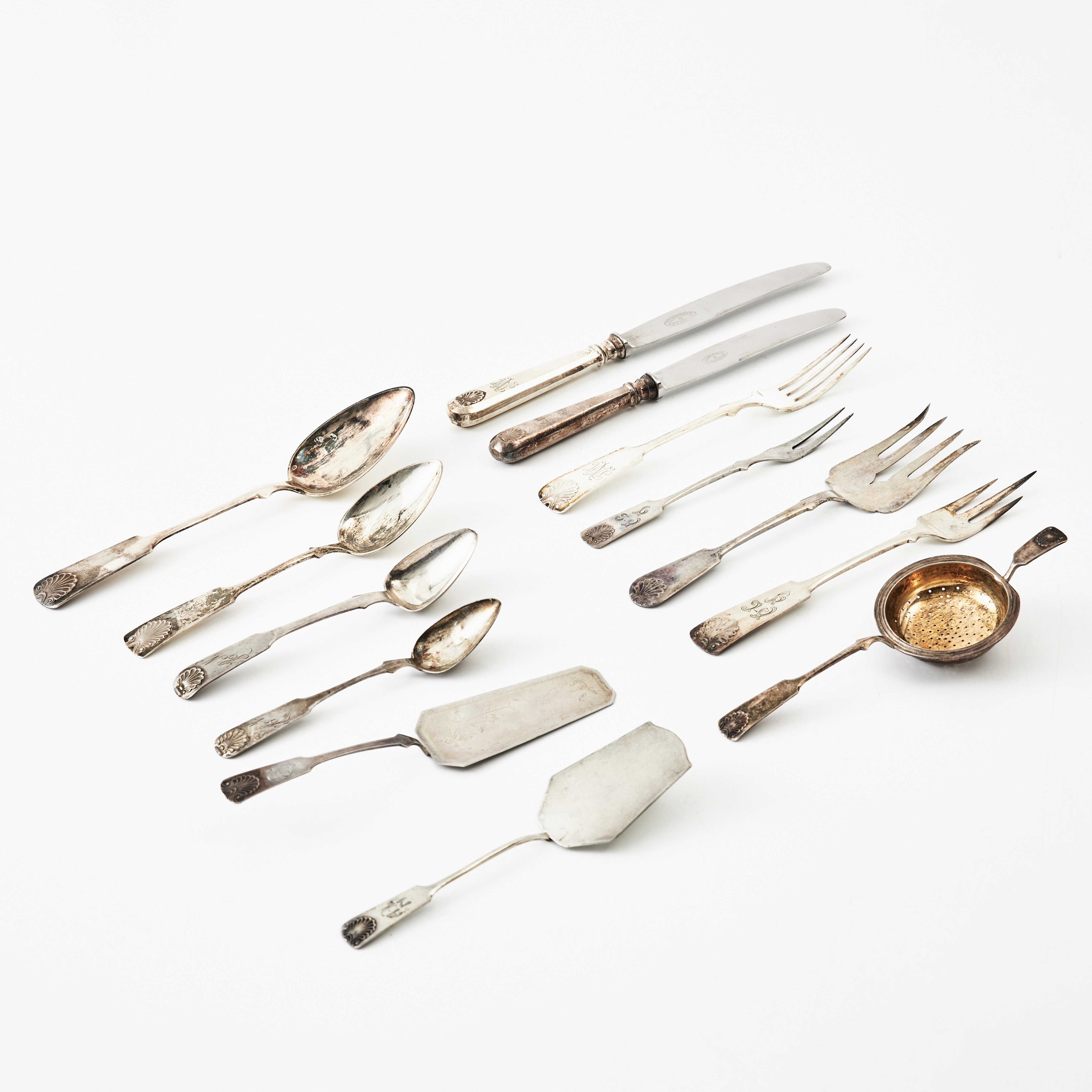 BESTICK, 71 dlr., silver/813, Finland, Snäckmodell.