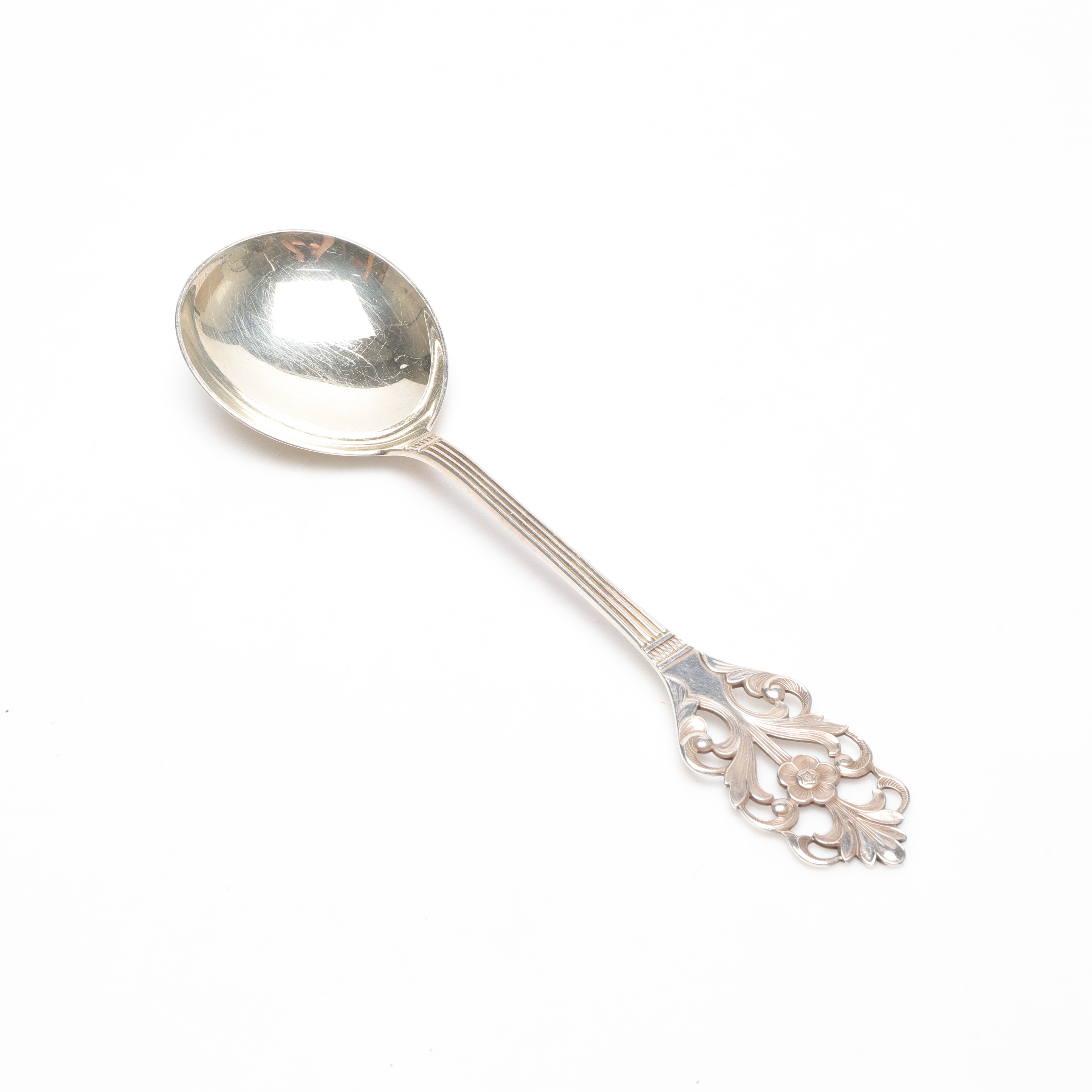 THORVALD MARTHINSEN. SKED, silver, "Viking rose", Norge.