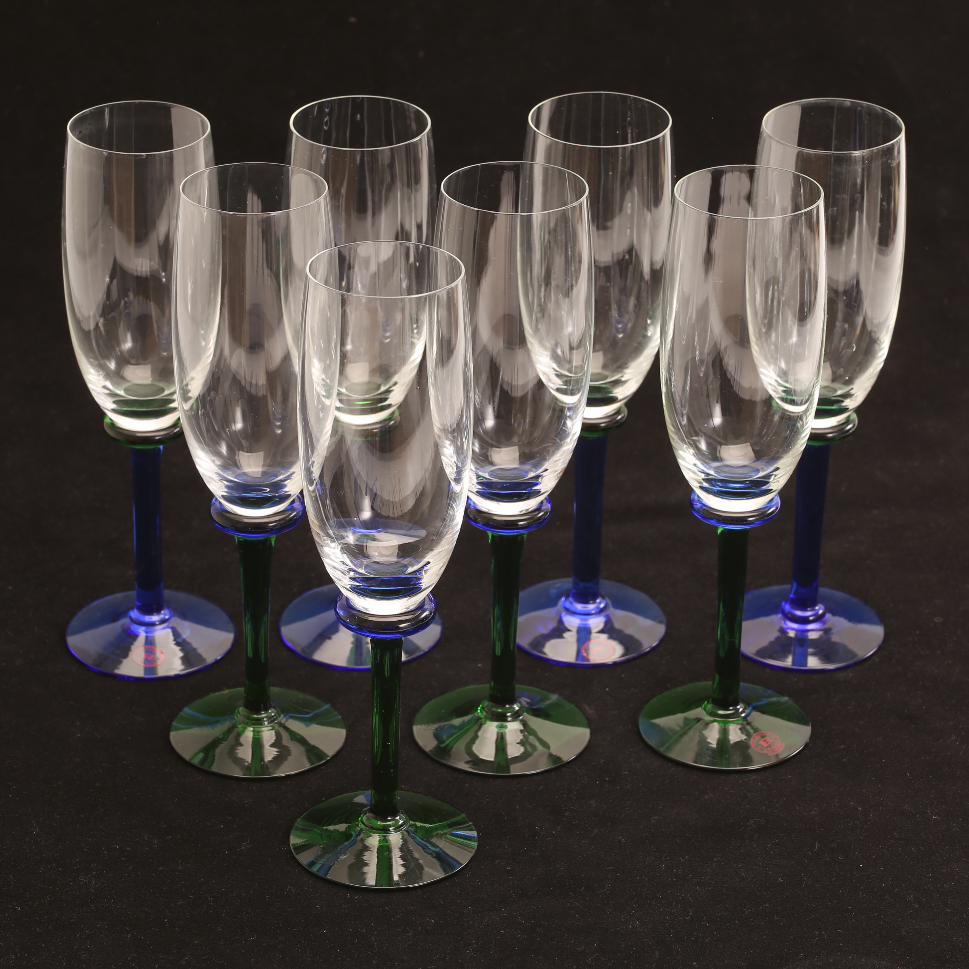 CHAMPANGEGLAS, 8 stycken, "Nova", Reijmyre.