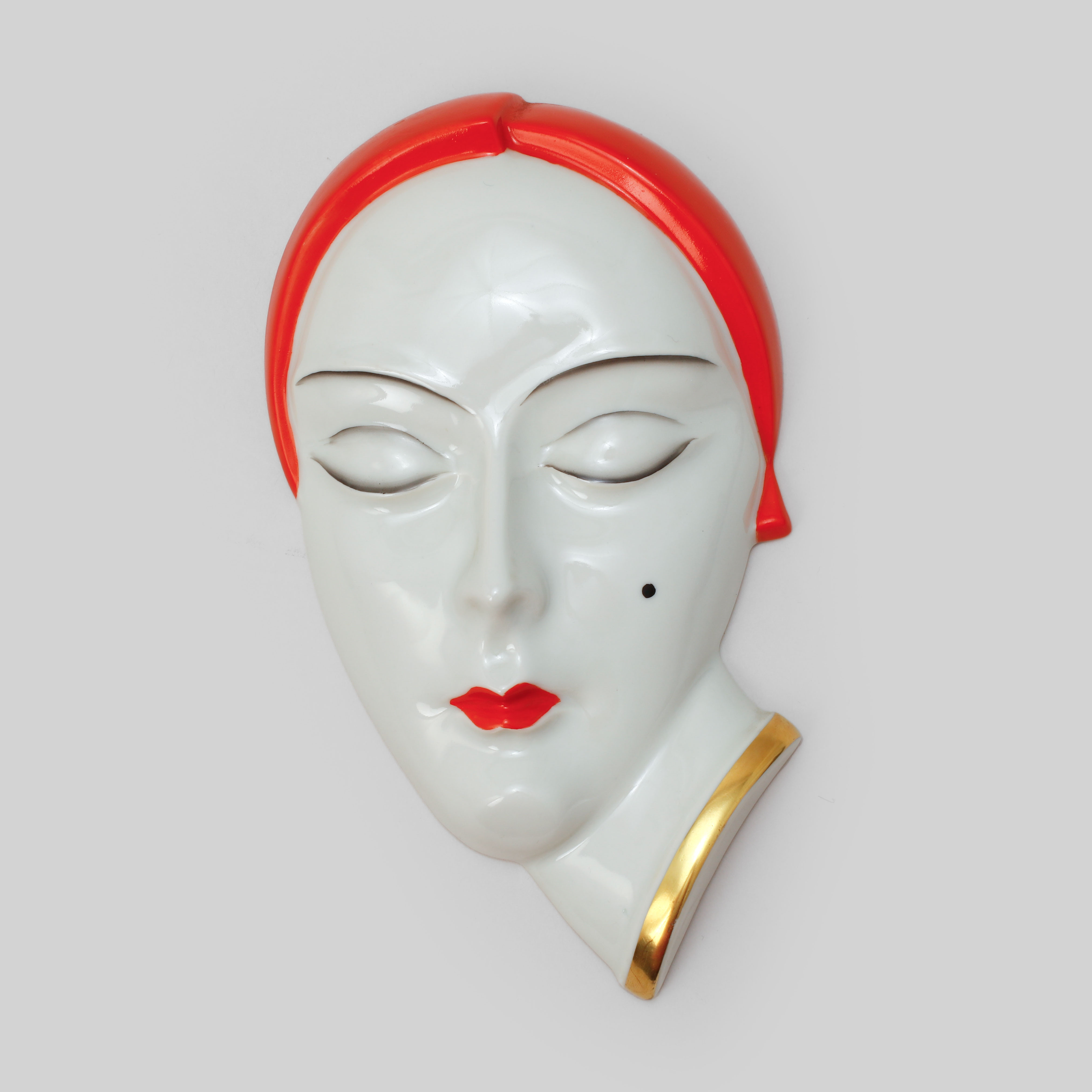 VÄGGRELIEF, porslin, Hackefors.