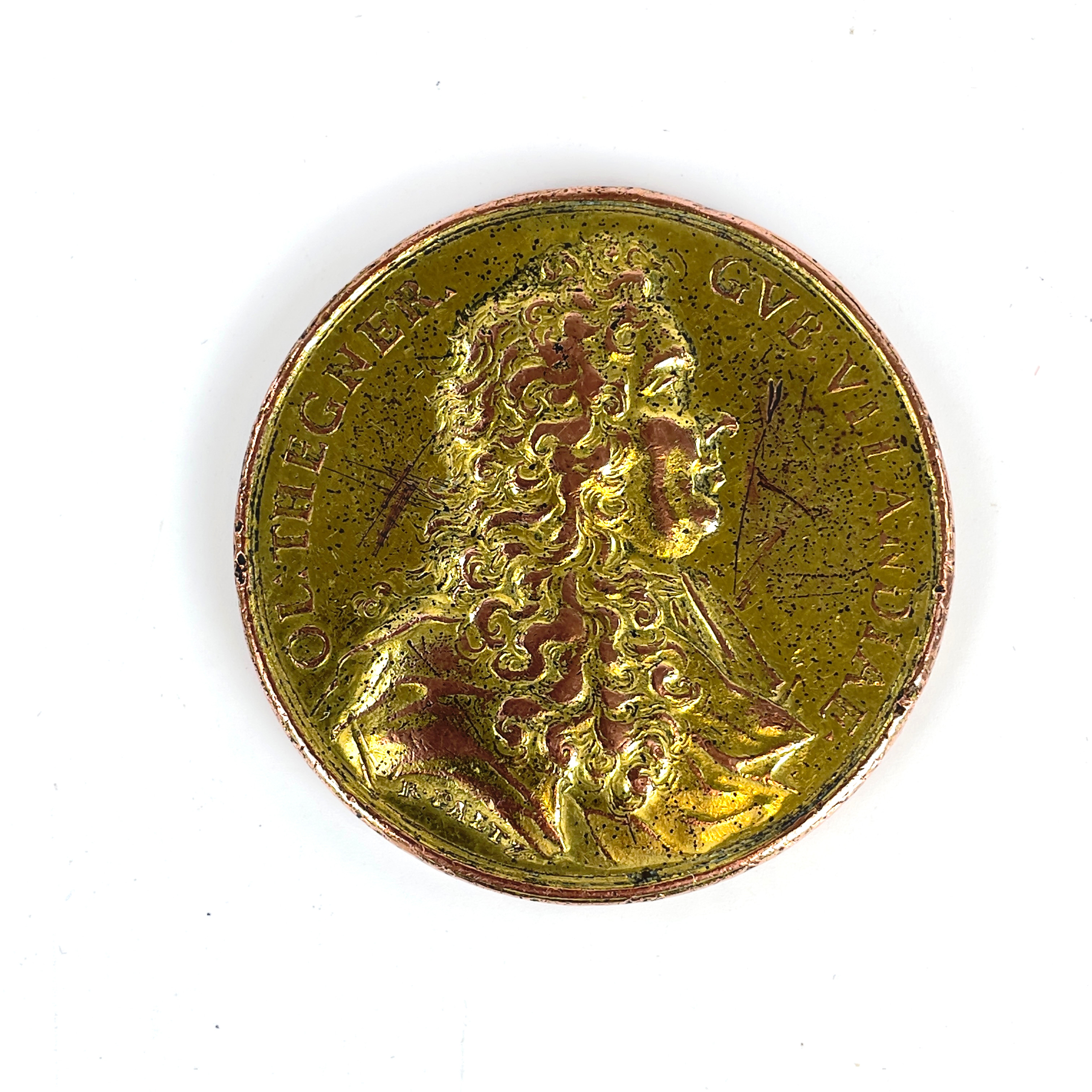 MEDALJ, Olof Thegner (1615-1689), gravör Raymund Faltz, 1687, brons.