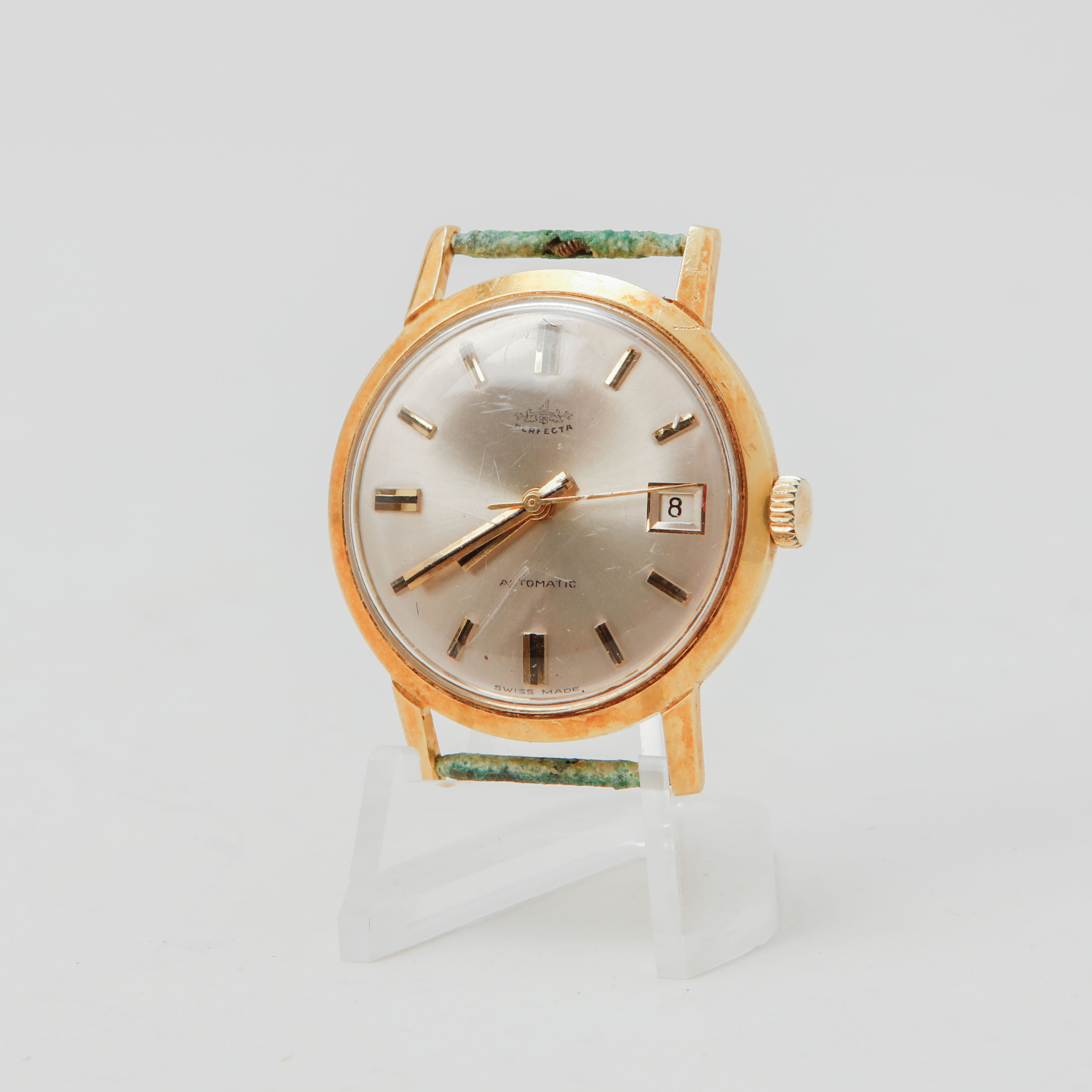 ARMBANDSUR, Perfecta Automatic, 18k guld i boett, totalvikt ca 34 gram.