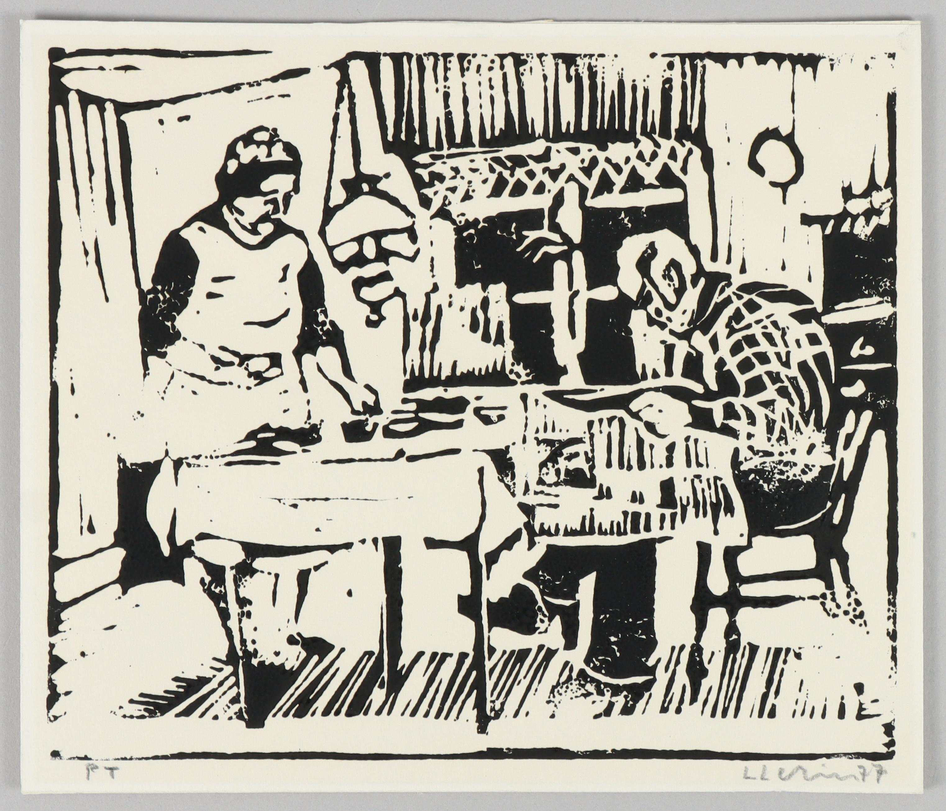 LARS LERIN. "Vid köksbordet".