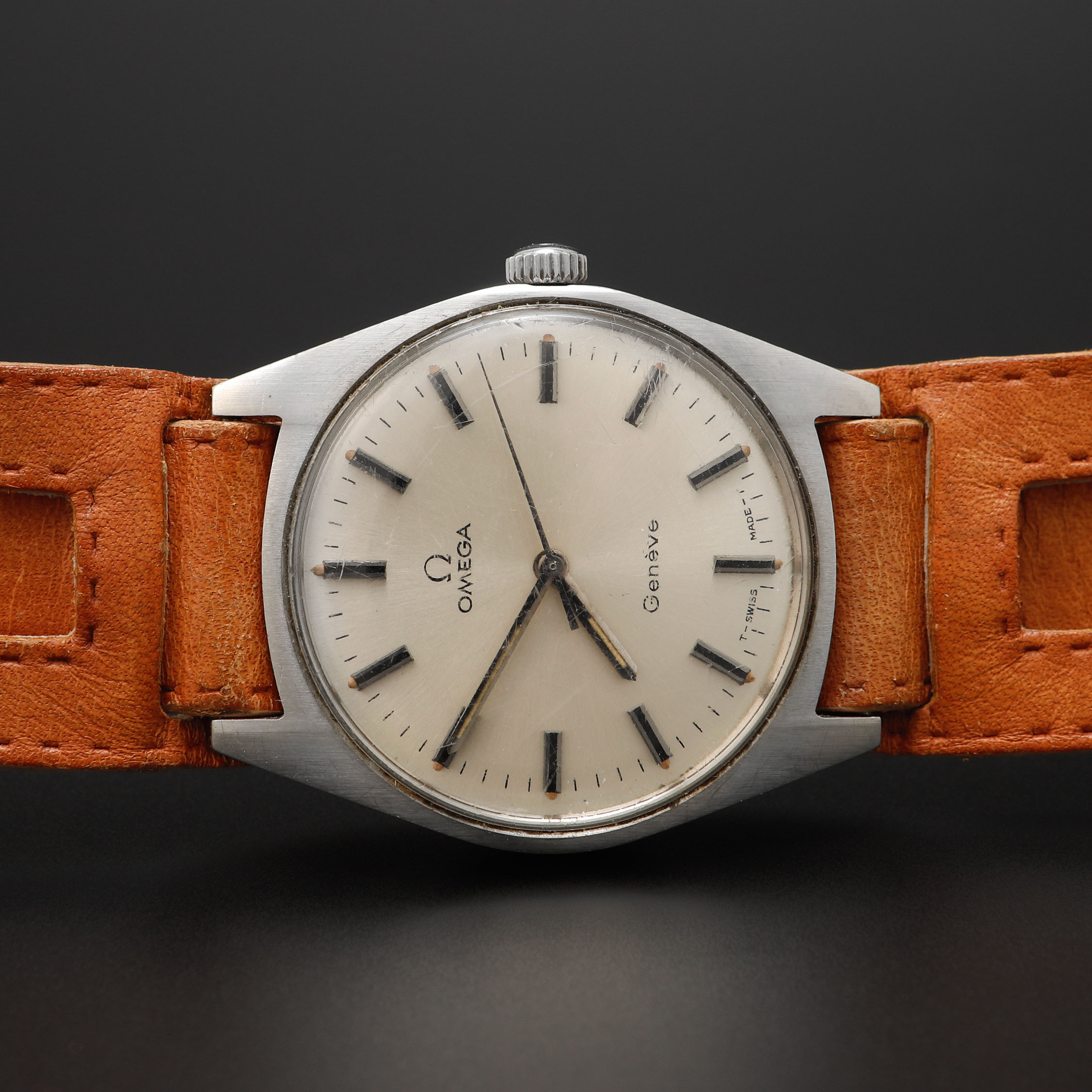 ARMBANDSUR, Omega, Genève, stål, manuell, ca 1970.