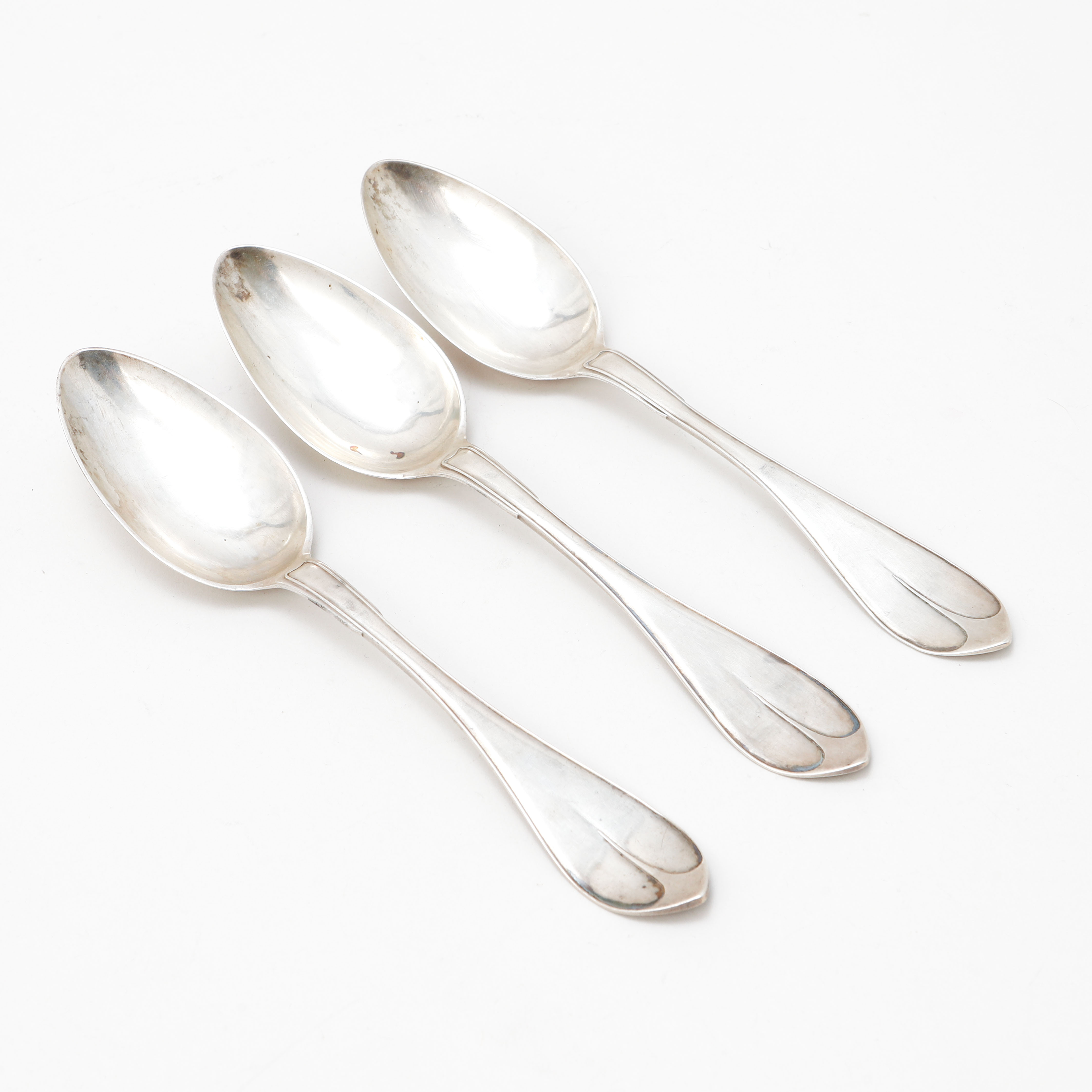 MATSKEDAR, 3 st, silver, Johan Lindgren, Gävle 1807, vikt ca 156 gram.