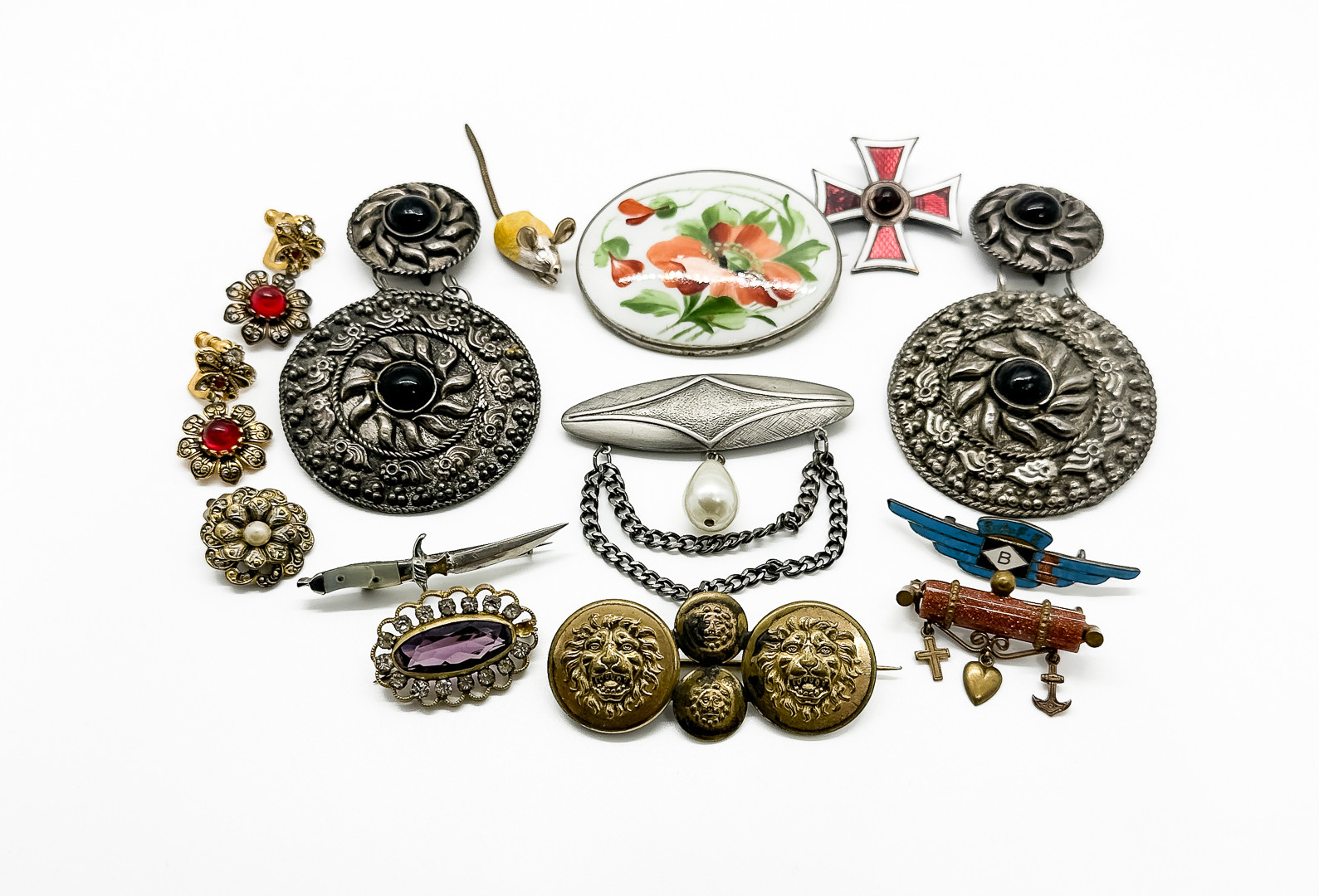 BIJOUTERIER, parti, enstaka silver.