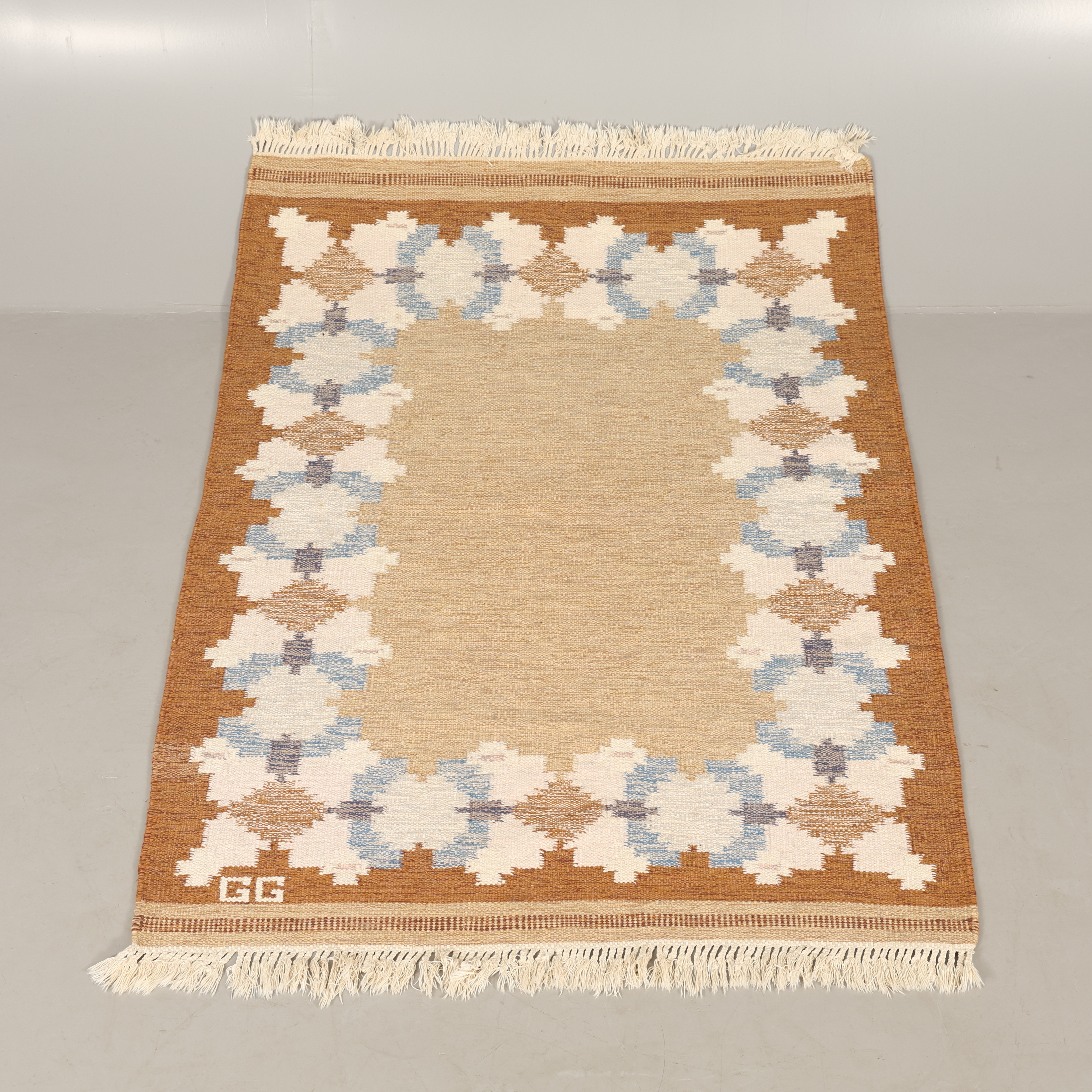 GITT GRÄNNSJÖ CARLSSON. MATTA, rölakan, signerad.