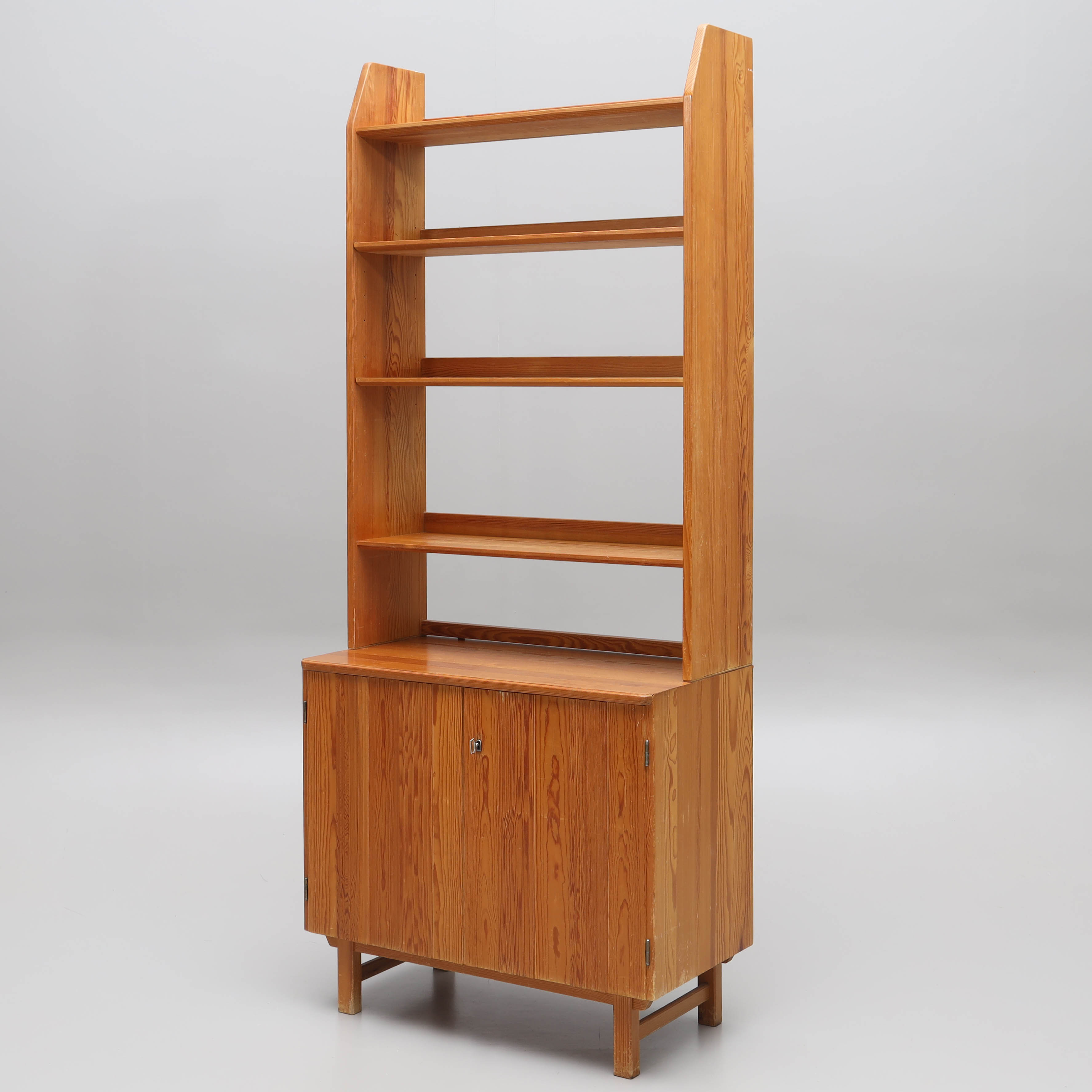 GÖRAN MALMVALL. bokhylla, 2 delar, furu, "Vardags", Svensk Fur, 1940/50-tal.