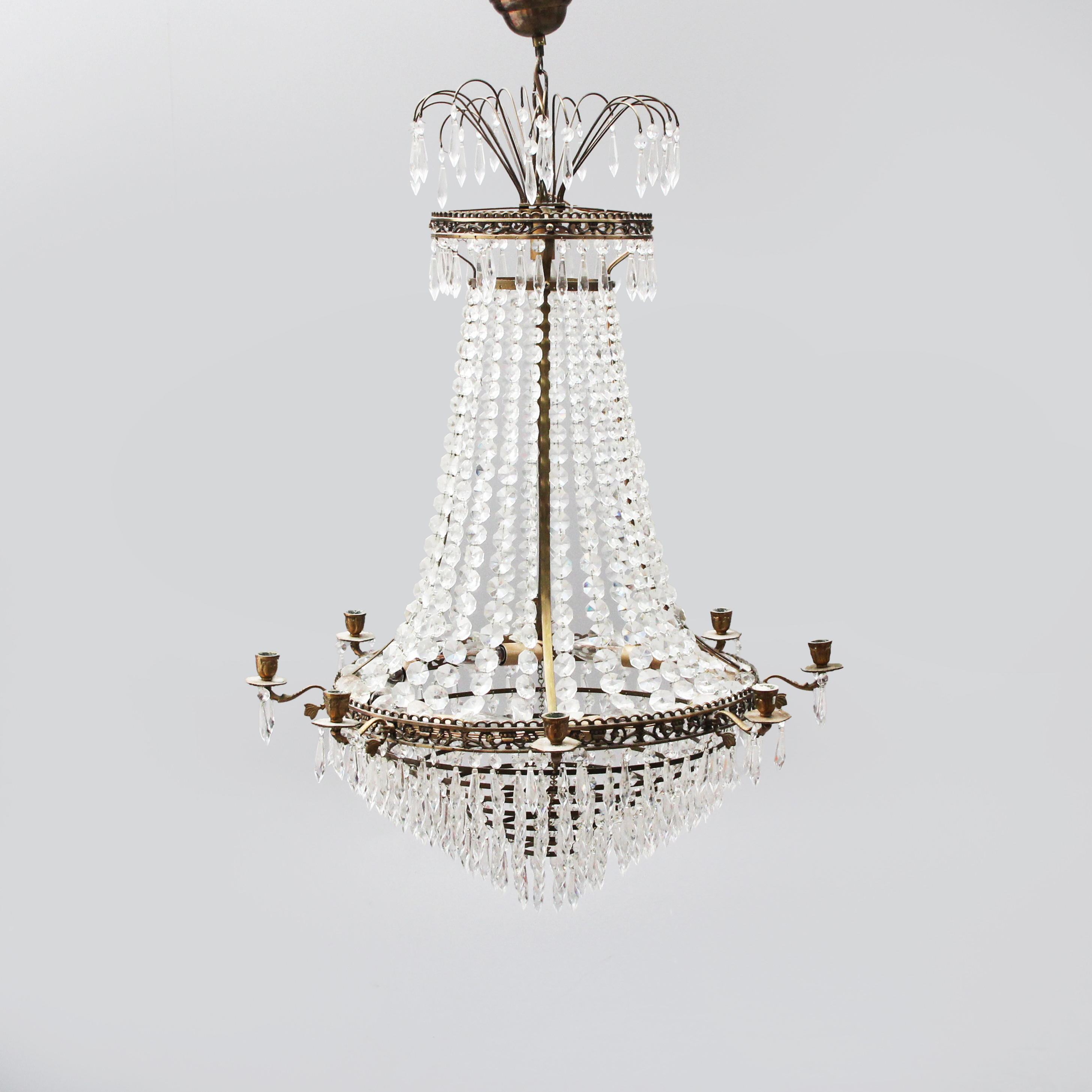 LJUSKRONA, stor, gustaviansk stil, 1900-tal.