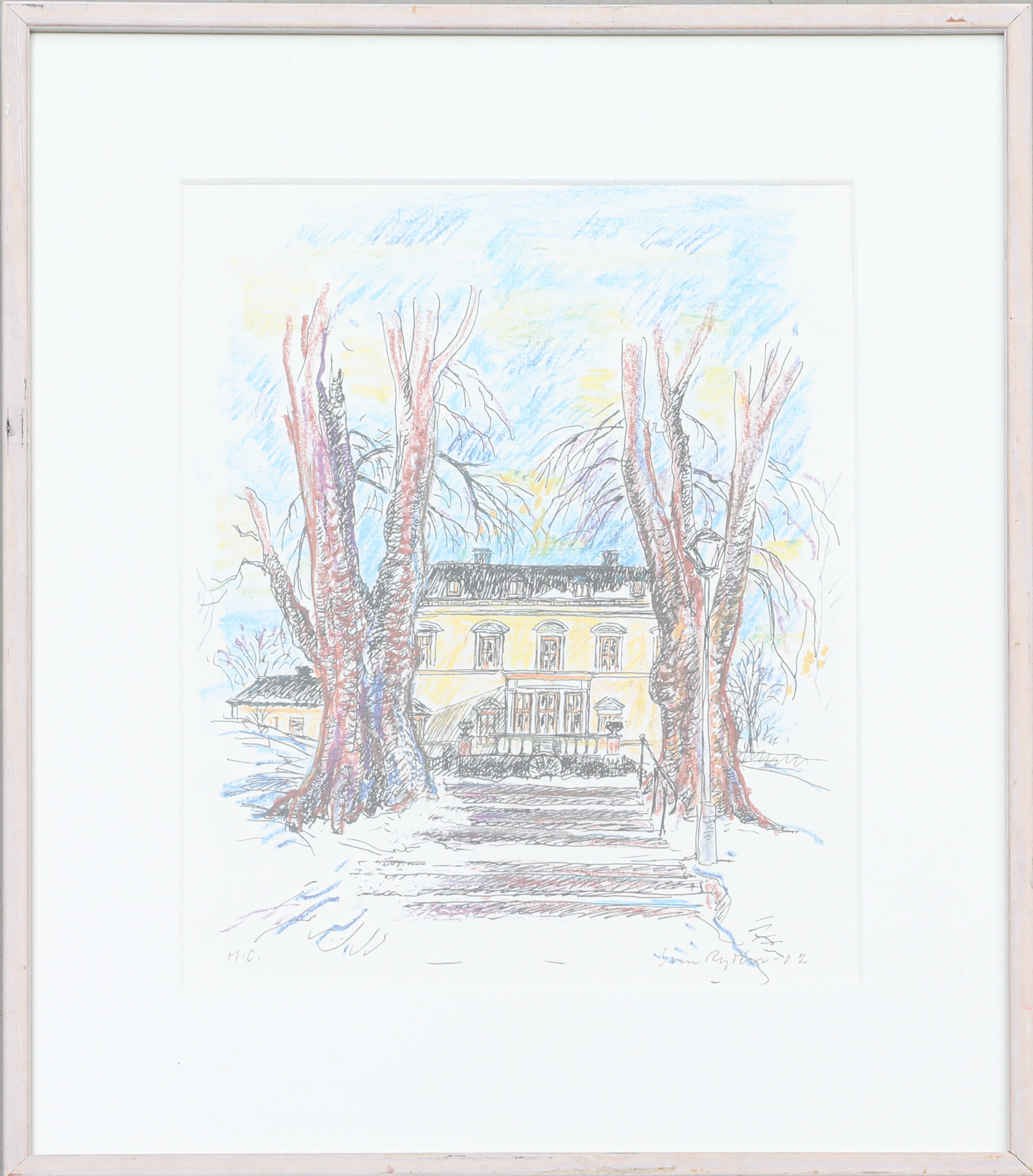 SVEN RYDEN. Pastell, daterad -02, signerad.