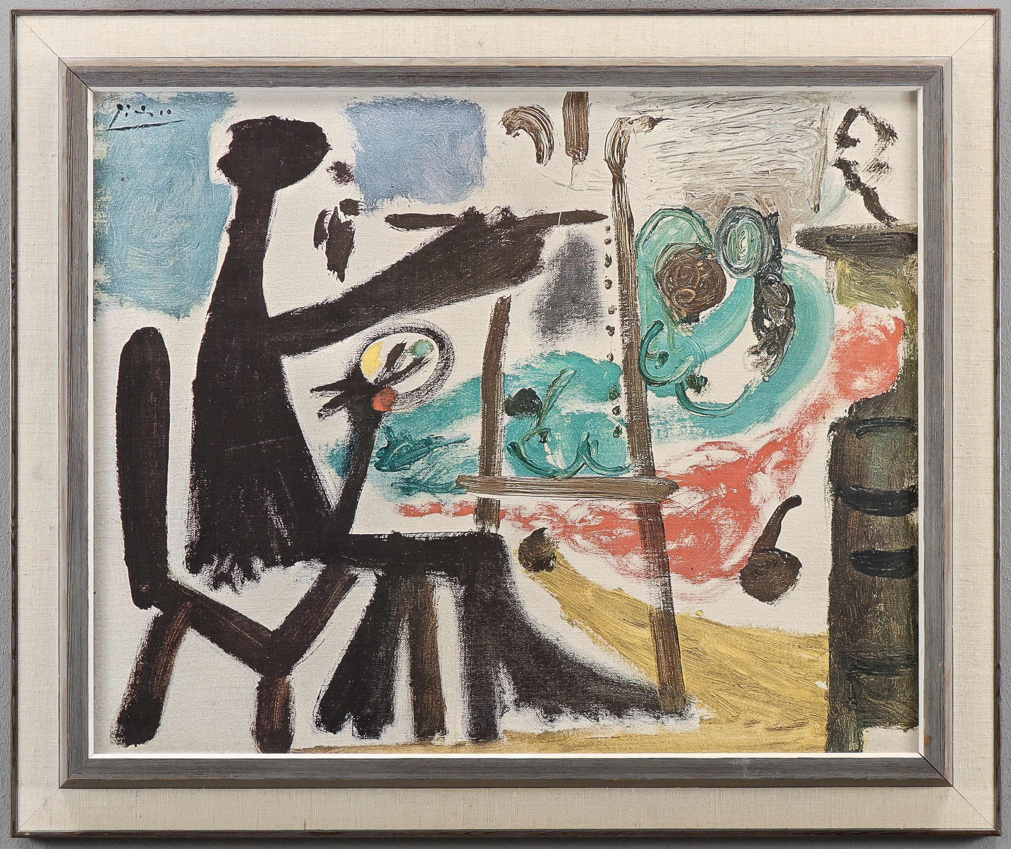 PABLO PICASSO. EFTER. "Målaren och hans modell".