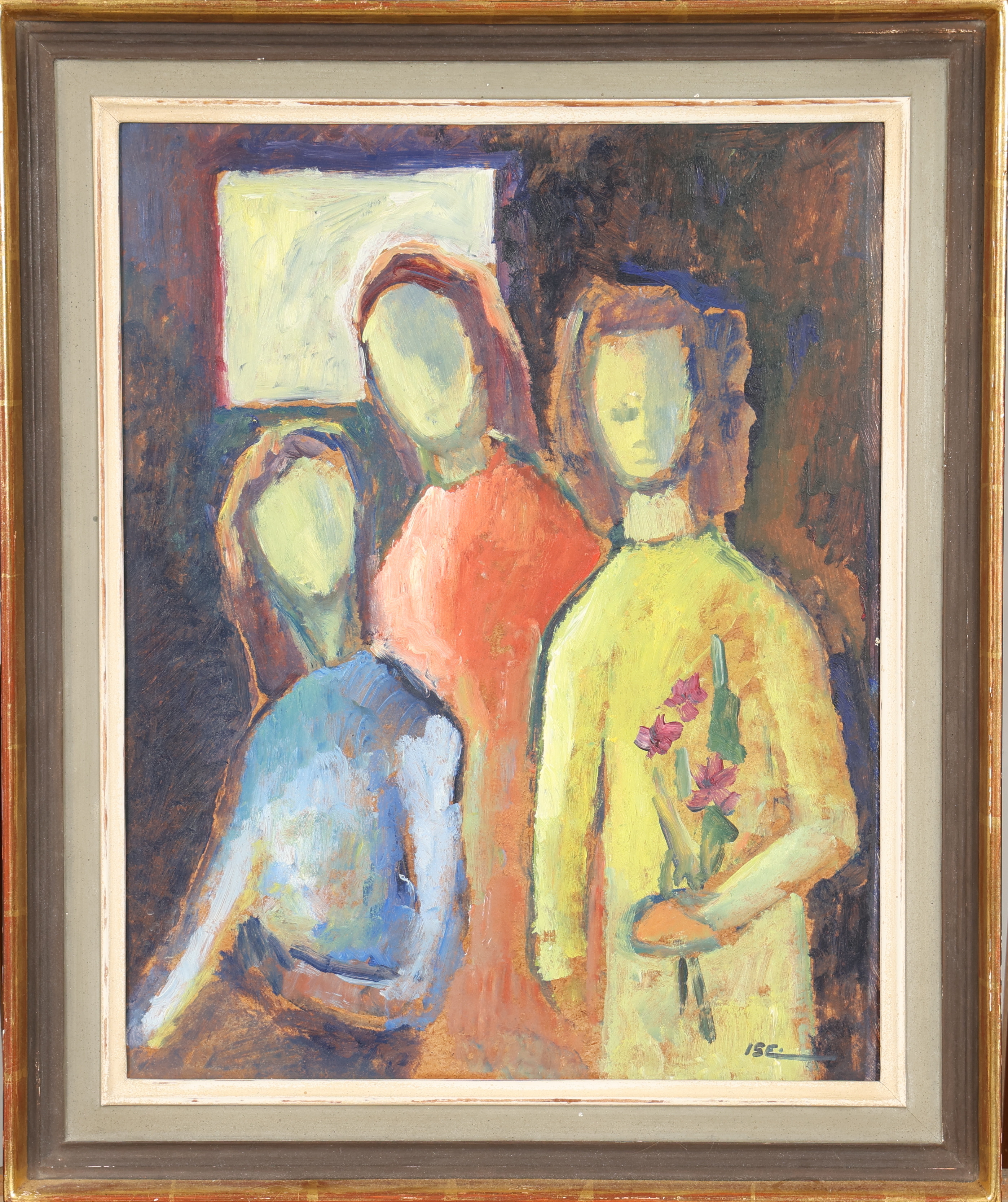 LOUISE "ISE" MORSSING. OLJA PÅ PANNÅ signerad.