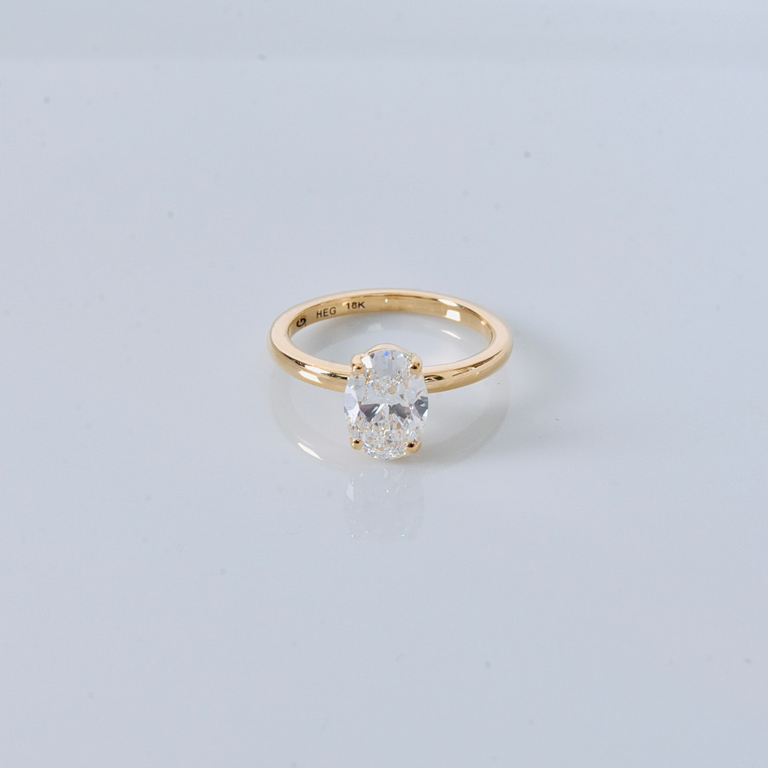 DIAMANTRING, 1,51ct, 18K, IGI Cert Labgrown.