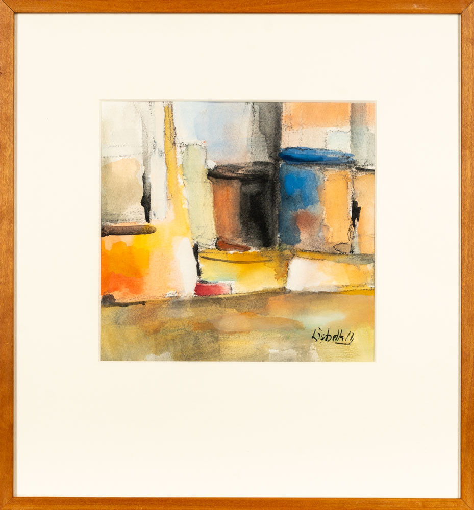 LISBETH LINDQVIST FORSBERG. Gouache på papper, signerad, 1900tal.