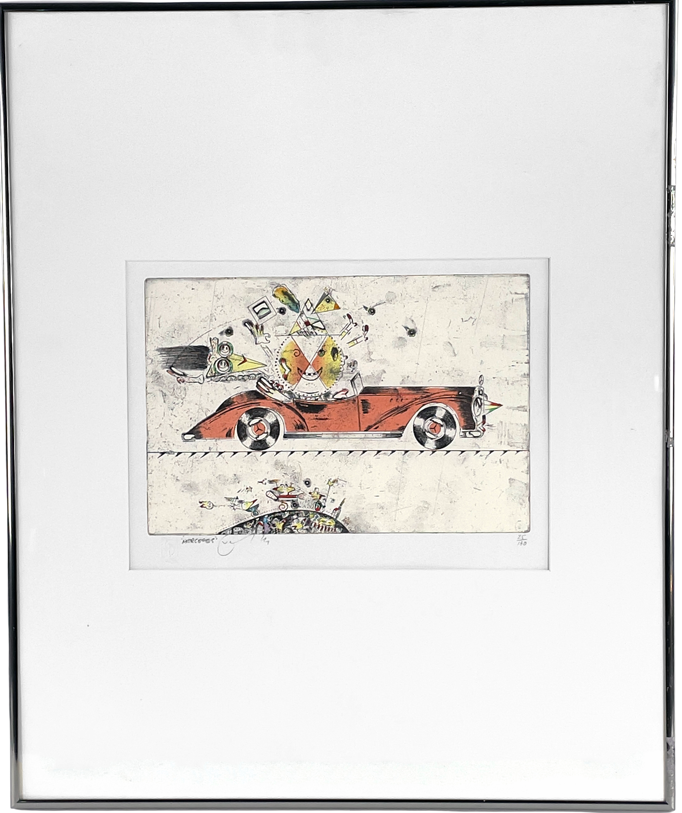 JORGO KRALLIS. Färgetsning, "Mercedes", signerad samt numrerad 25/160.