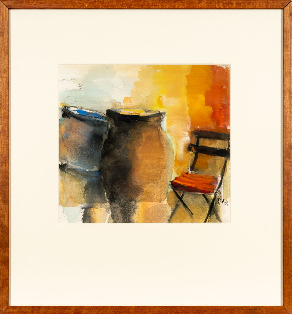 LISBETH LINDQVIST FORSBERG. Gouache på papper Signerad 1900-tal.