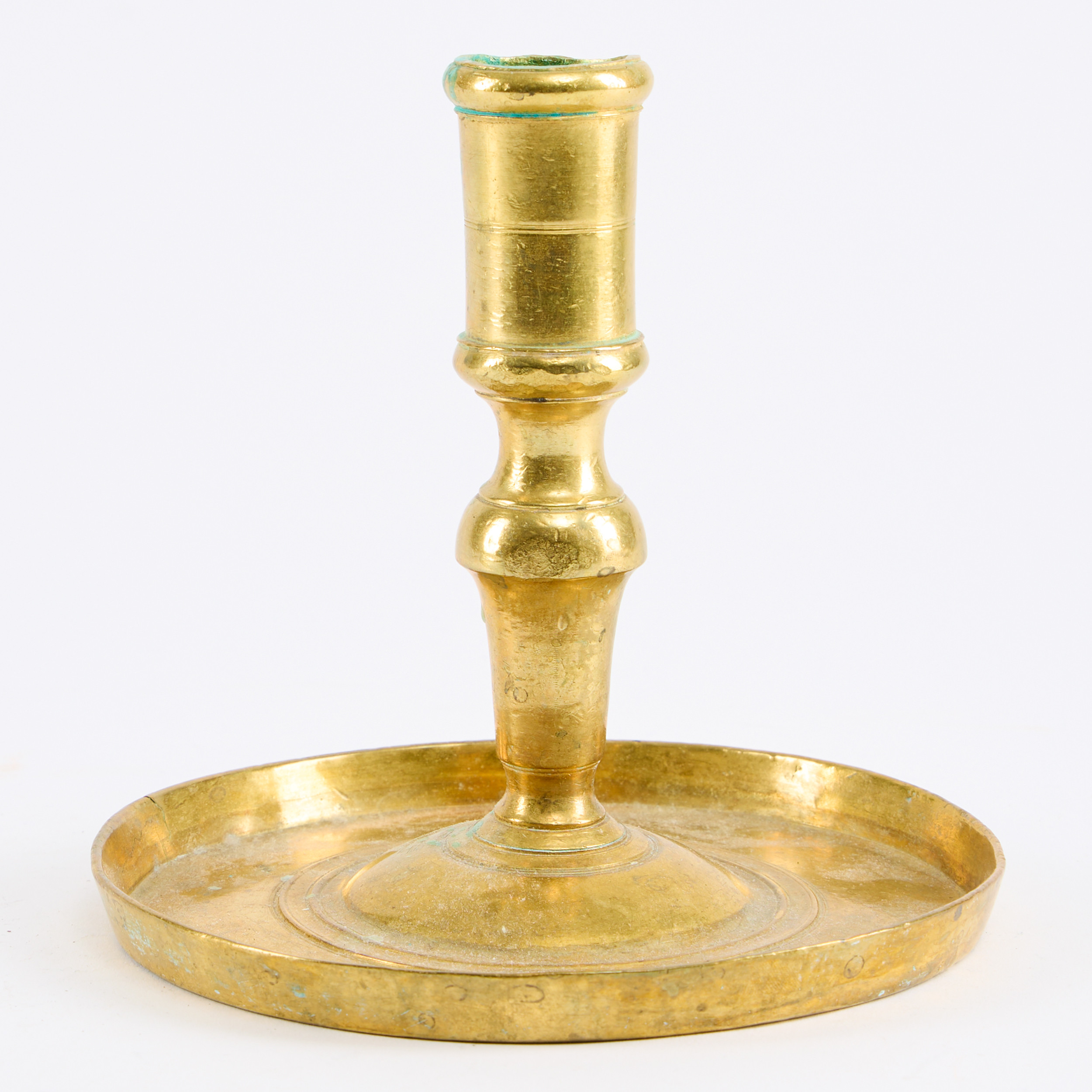 LJUSSTAKE, mässing, 1700-tal.