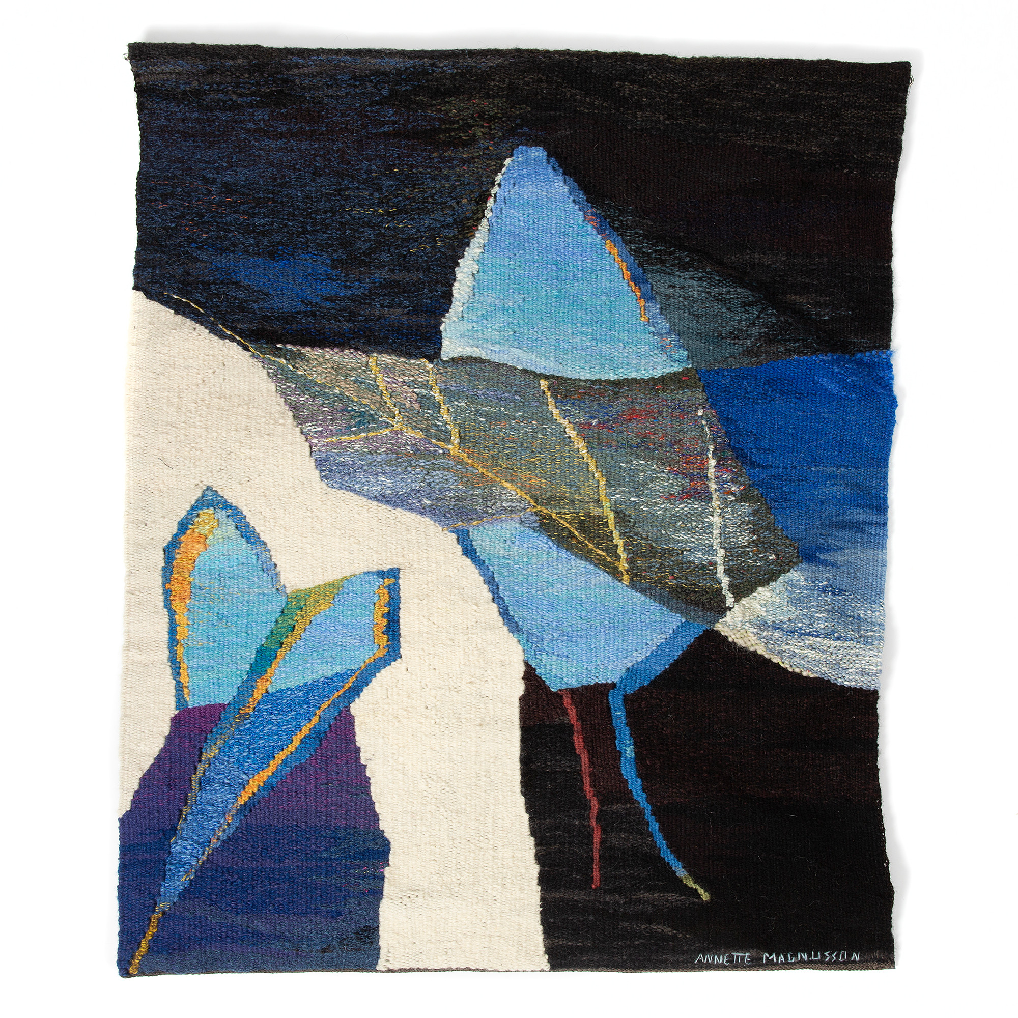 ANETTE MAGNUSSON. Textil, "Lavendel" ur Kryddiga vävar.