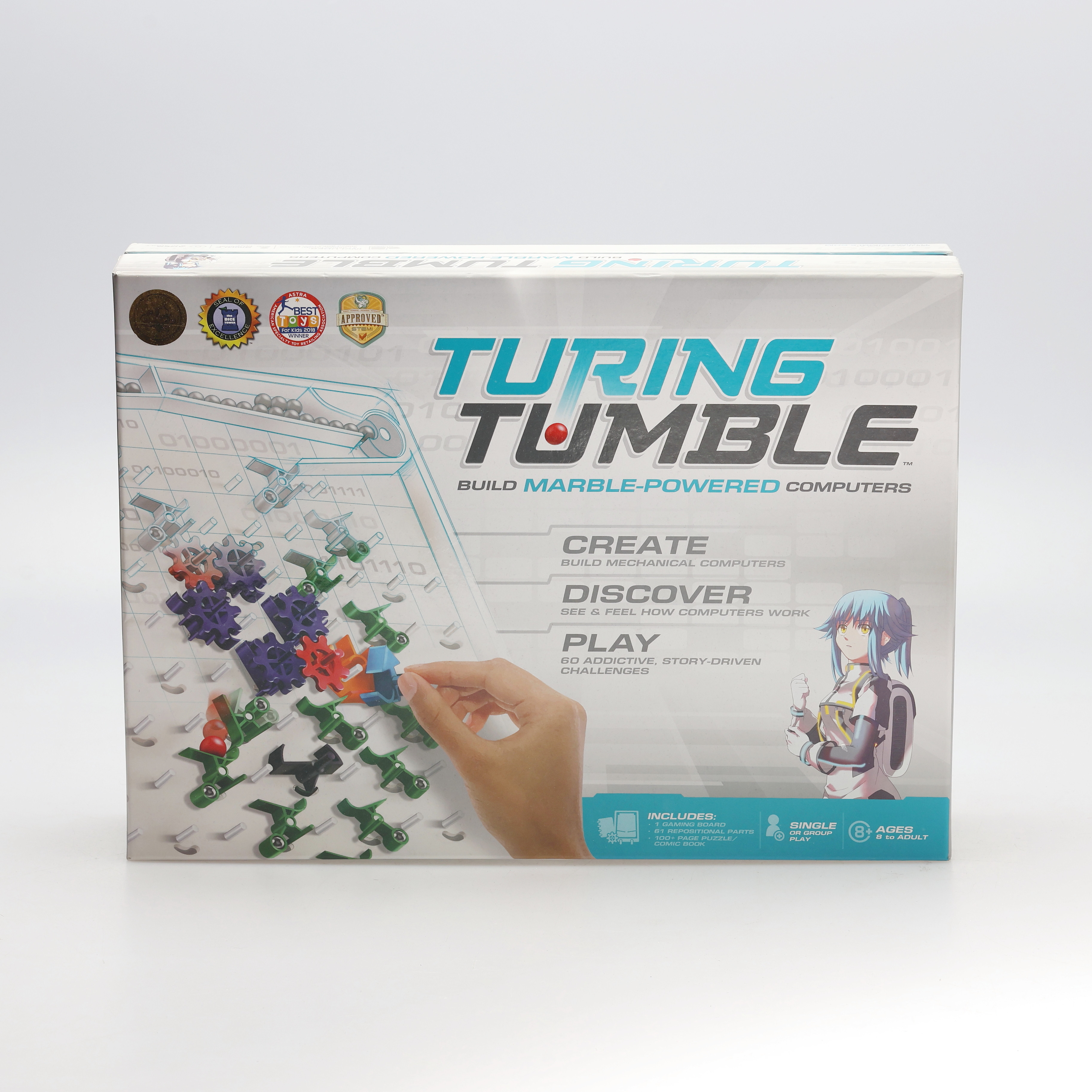 TURING TUMBLE, mekaniskt pusselspel, crowd fundat, original.