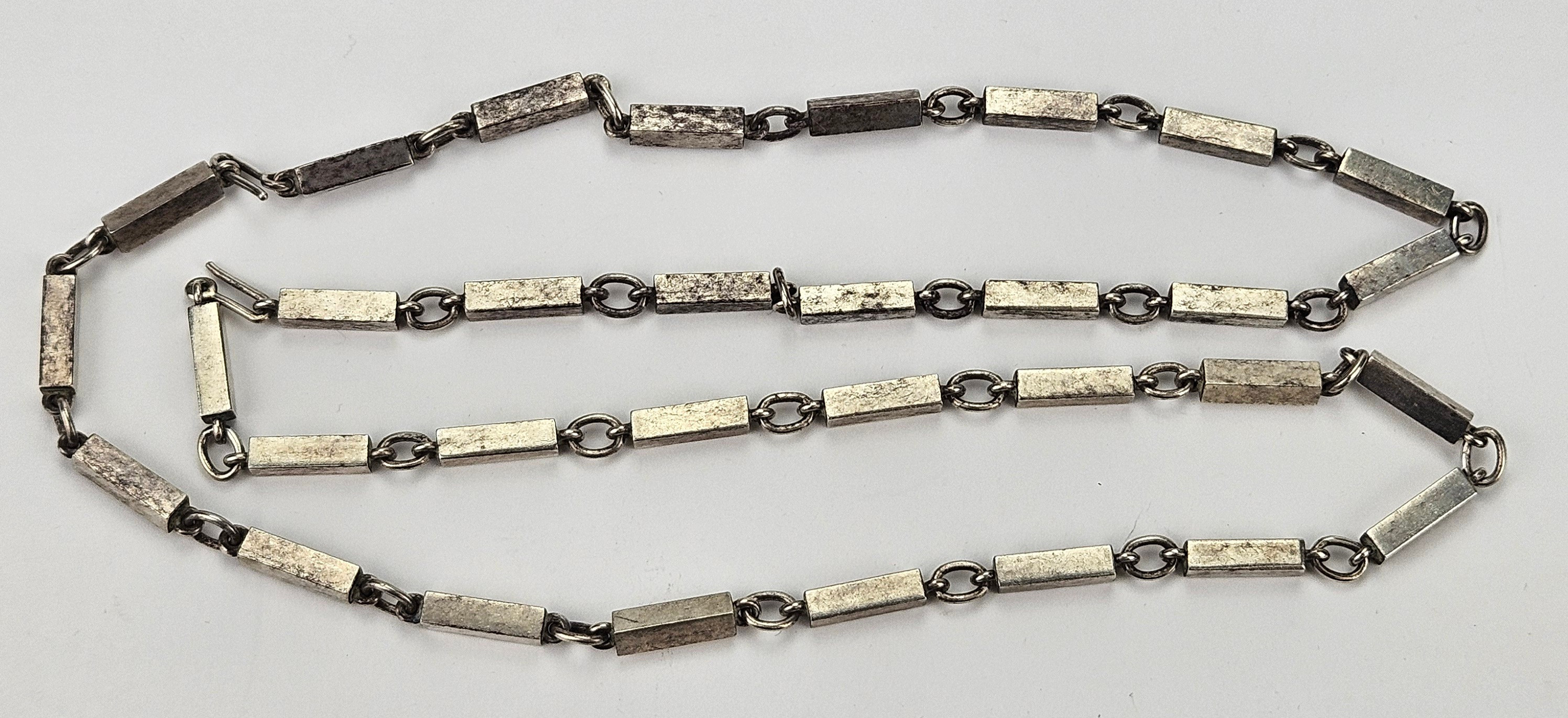 COLLIER, sterling silver, stavar, LIL, 1990, vikt ca. 84,5 gram.