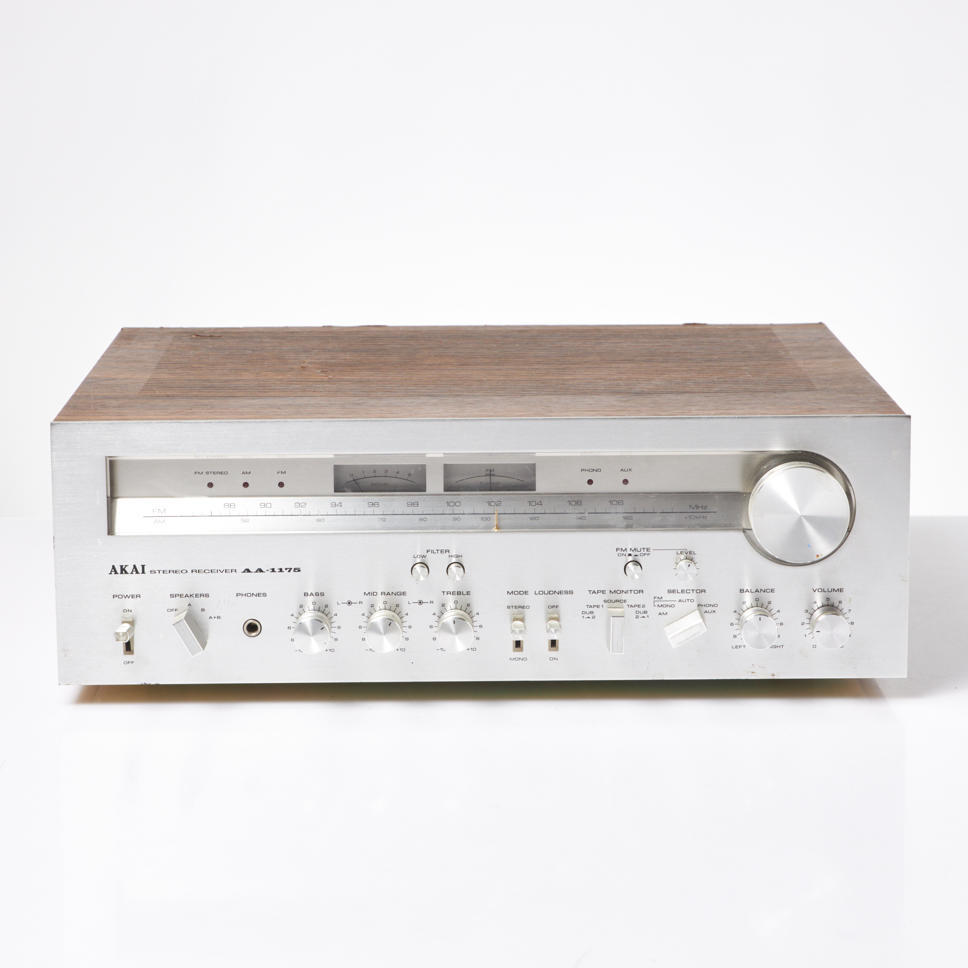 AKAI, Stereo Receiver AA-1175, made in Japan, ca 1978-79.