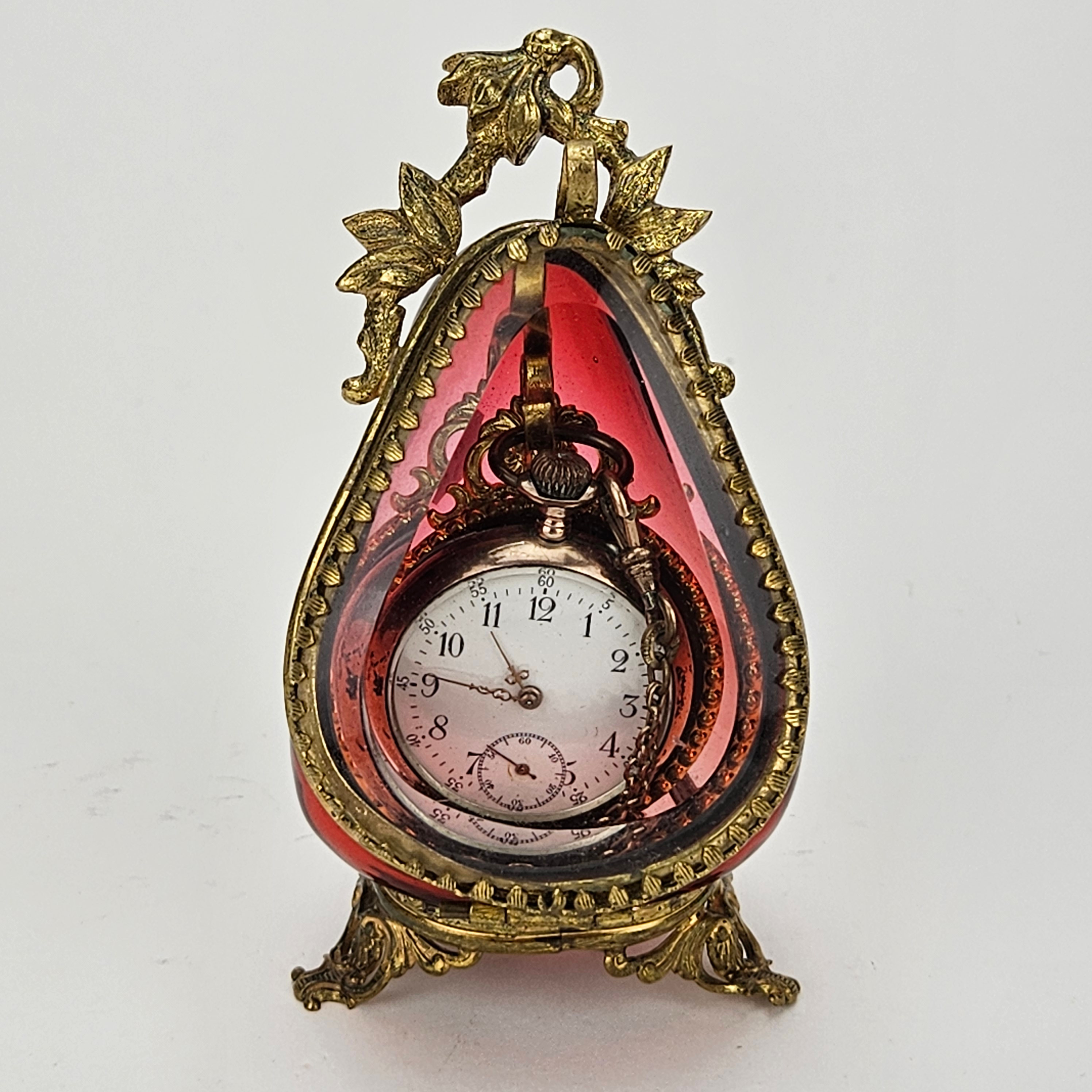 MORMORSUR, silver, KLOCKSTÄLL, mässing och glas, 1900-tal.