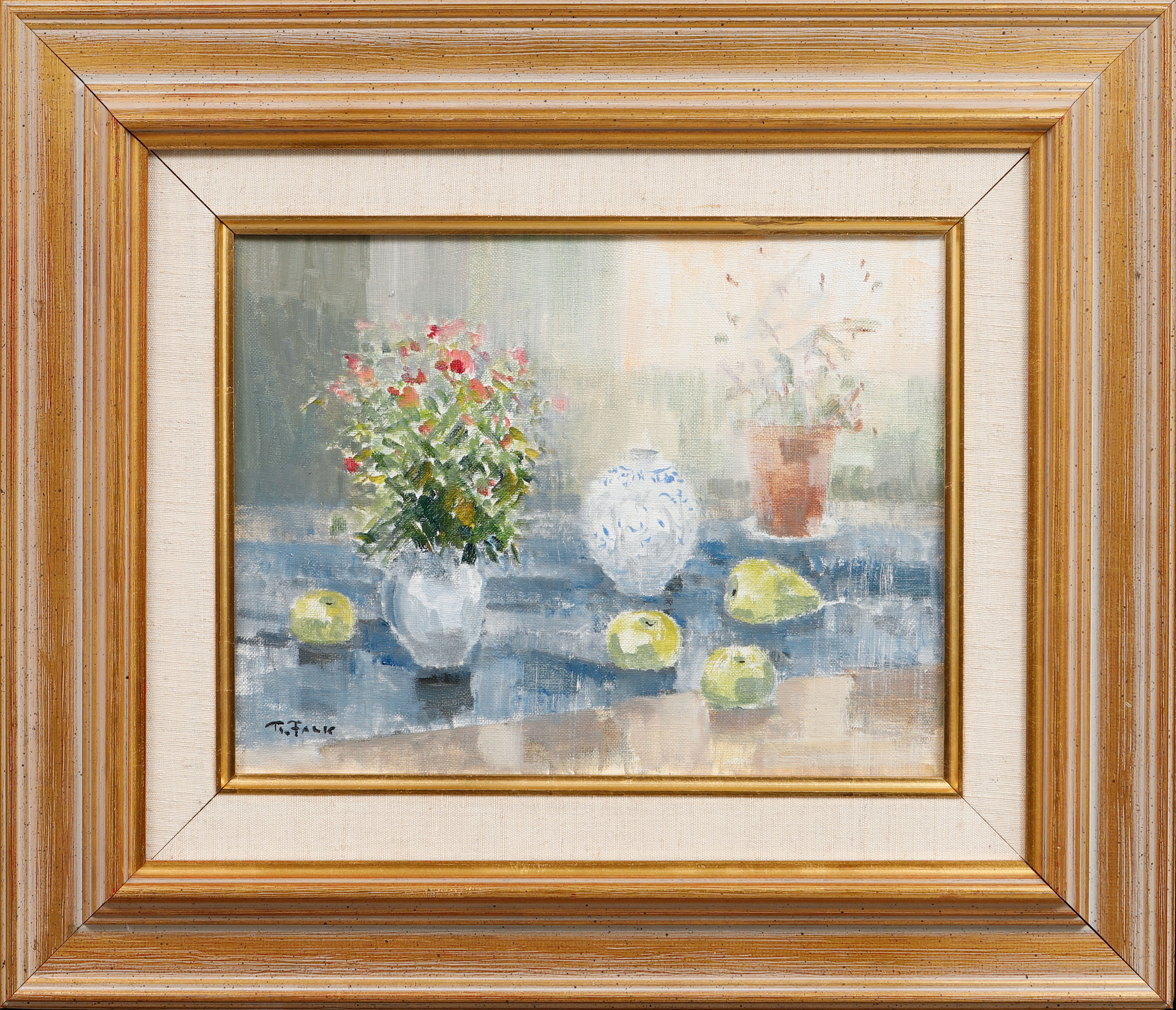 RAGNAR FALK. Stilleben, olja på duk, signerad.