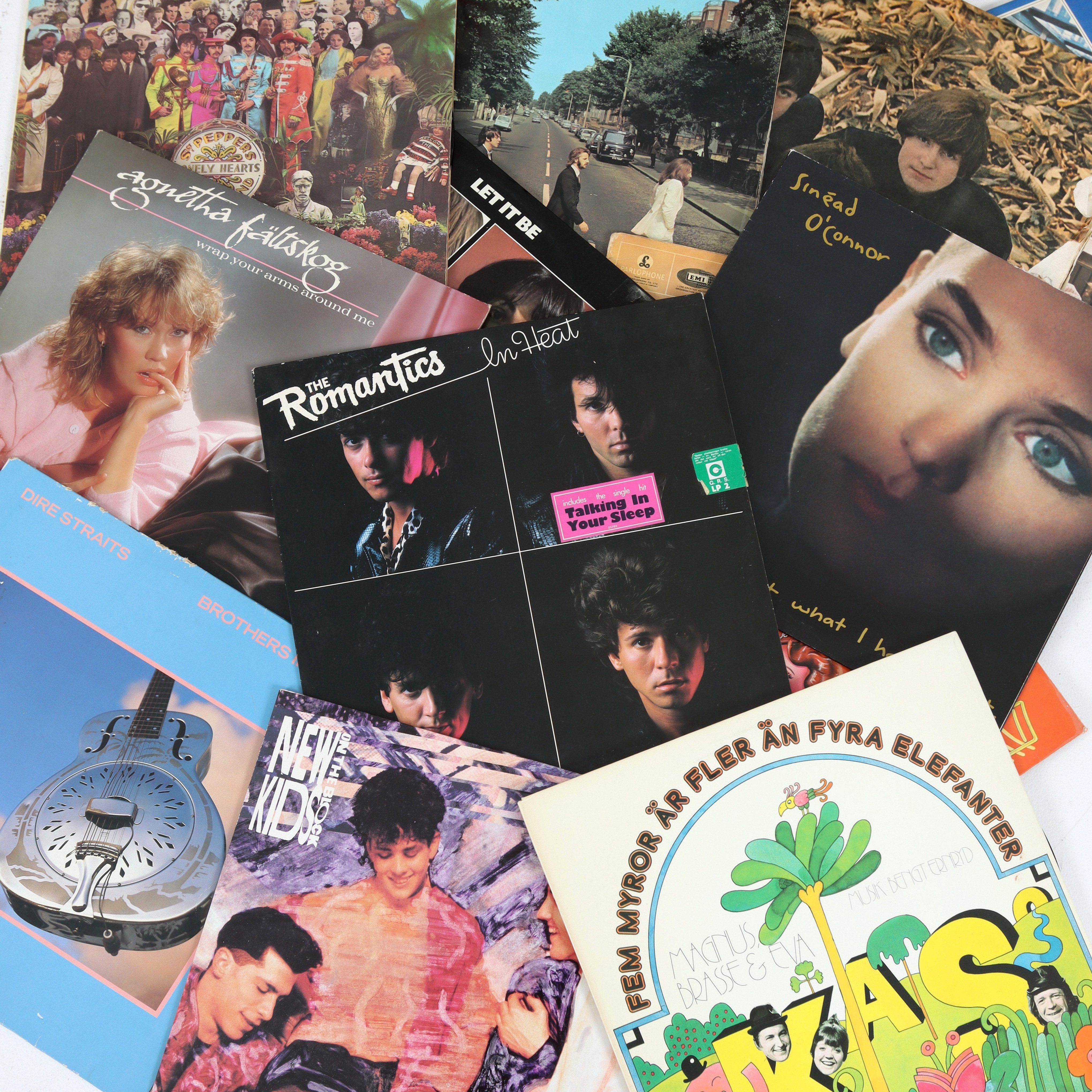 LP-SKIVOR, ca 200 st, pop, rock mm. 1970/80-tal.