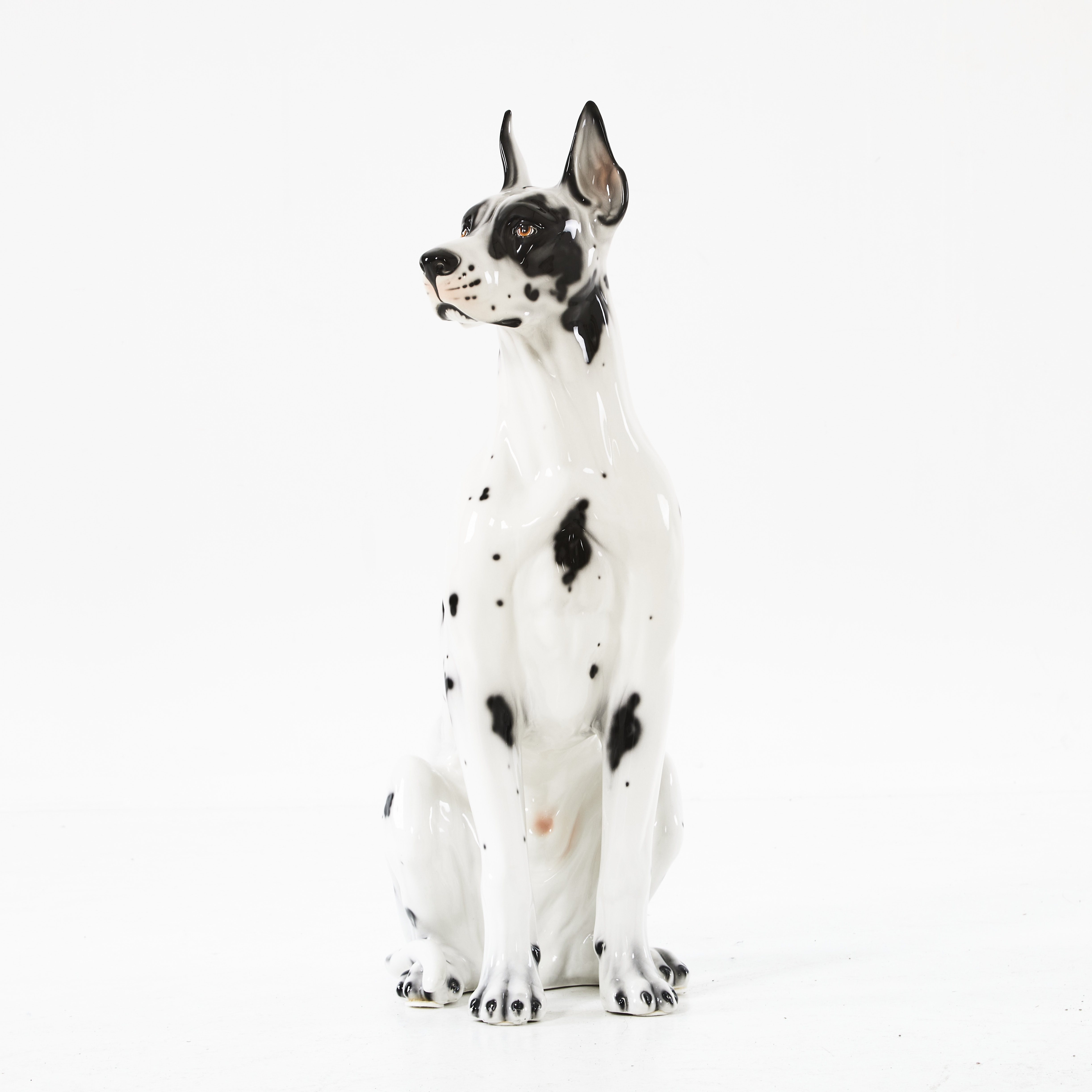 SKULPTUR, glaserad keramik, 1900-talets andra hälft, Italien.