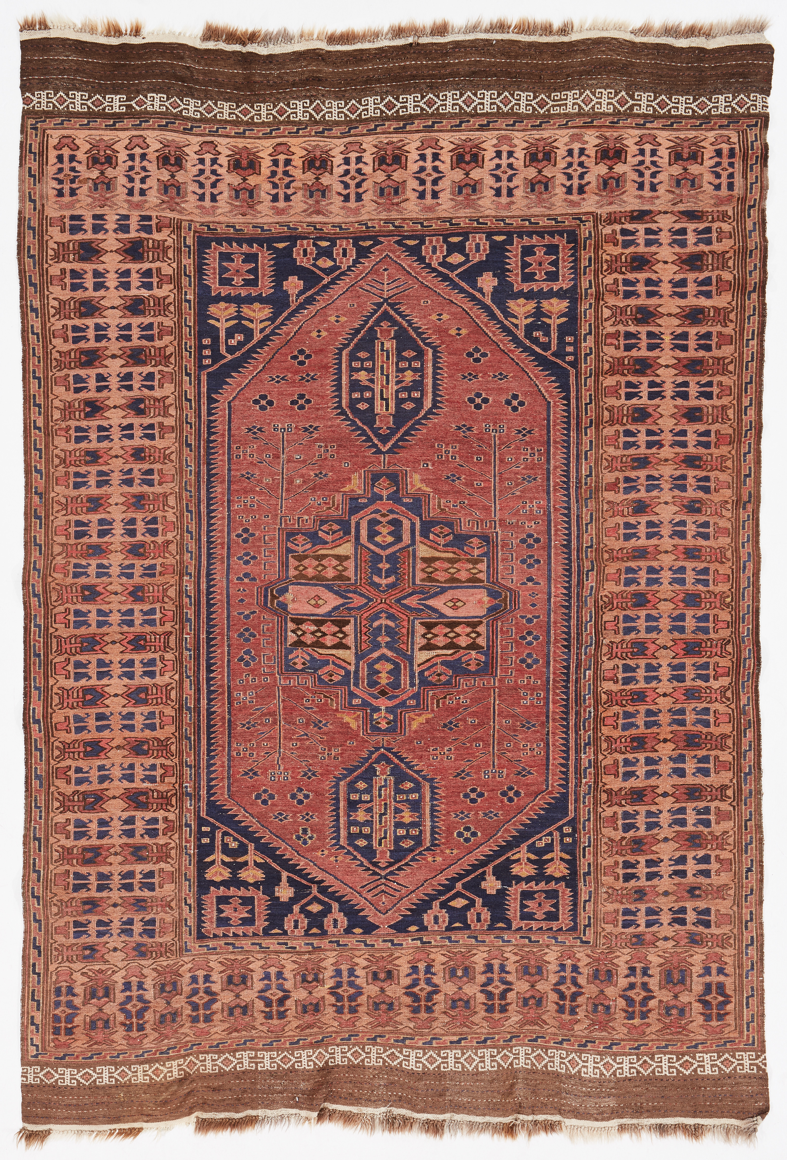 ORIENTMATTA, vävd i soumakteknik, ull, old.