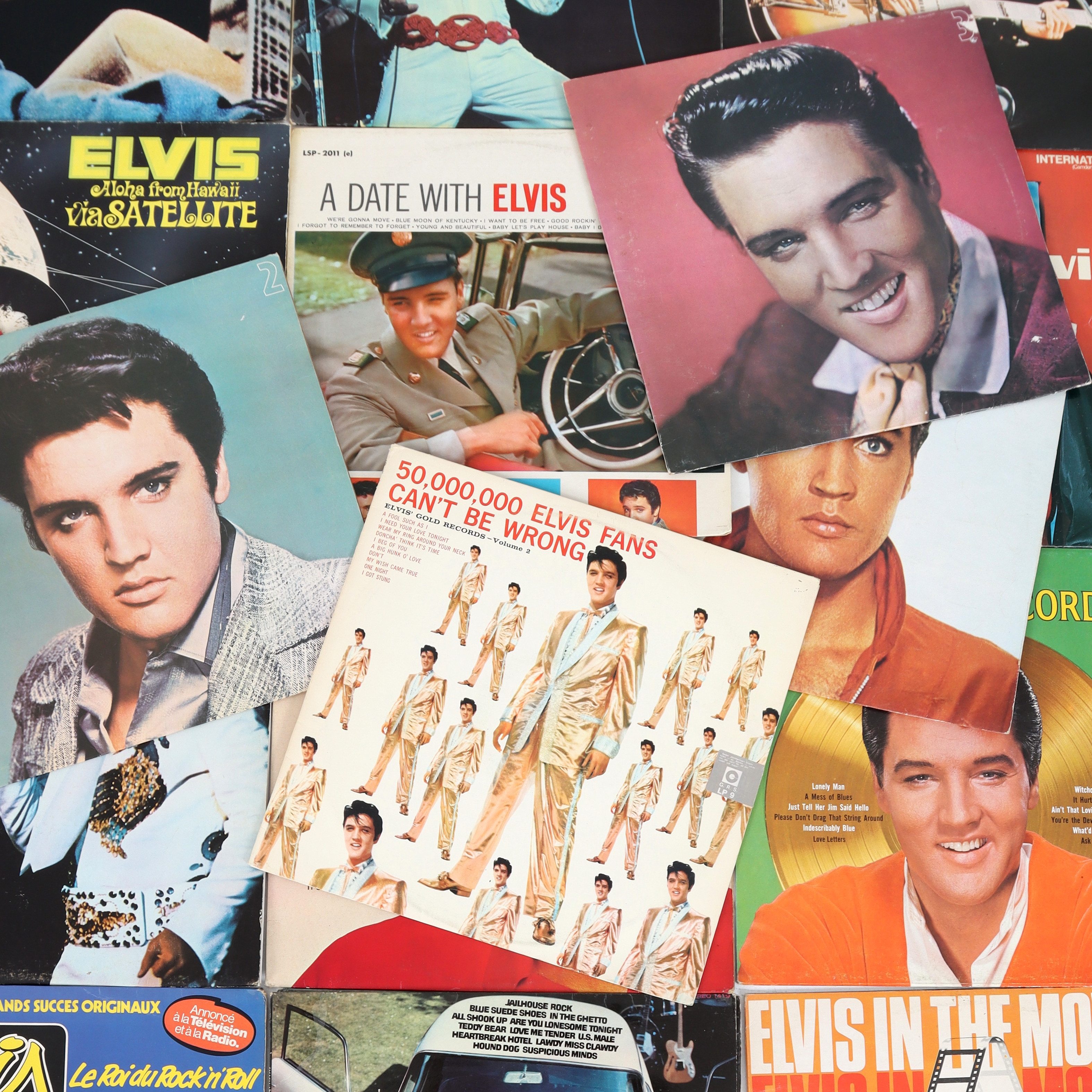 ELVIS PRESLEY, 37 st, Lp-skivor. 1970-tal.