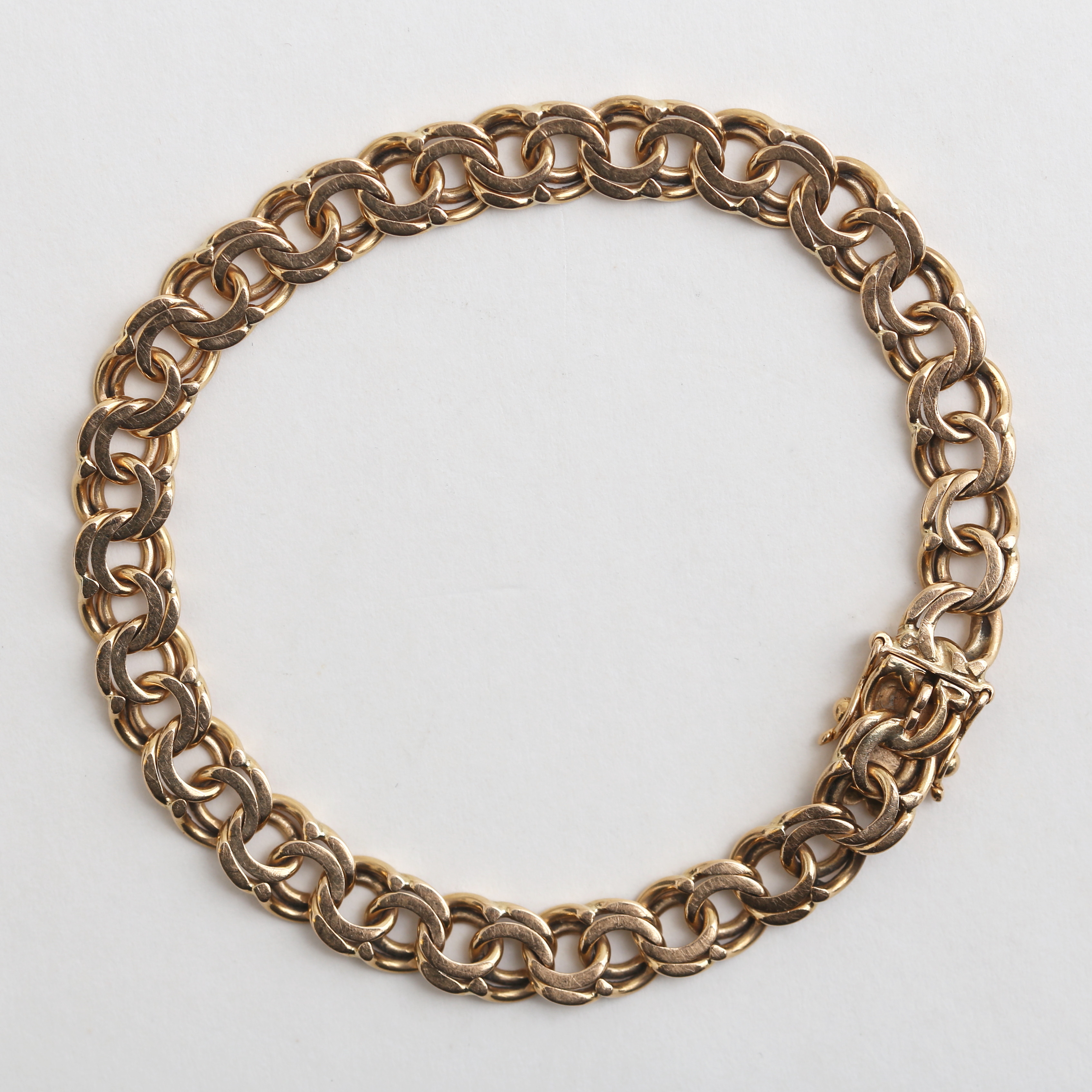 ARMLÄNK, bismark, 18 k guld, 19,6 gram, Ge-Kå-Smyckek G Kaplan Stockholm, 1963.