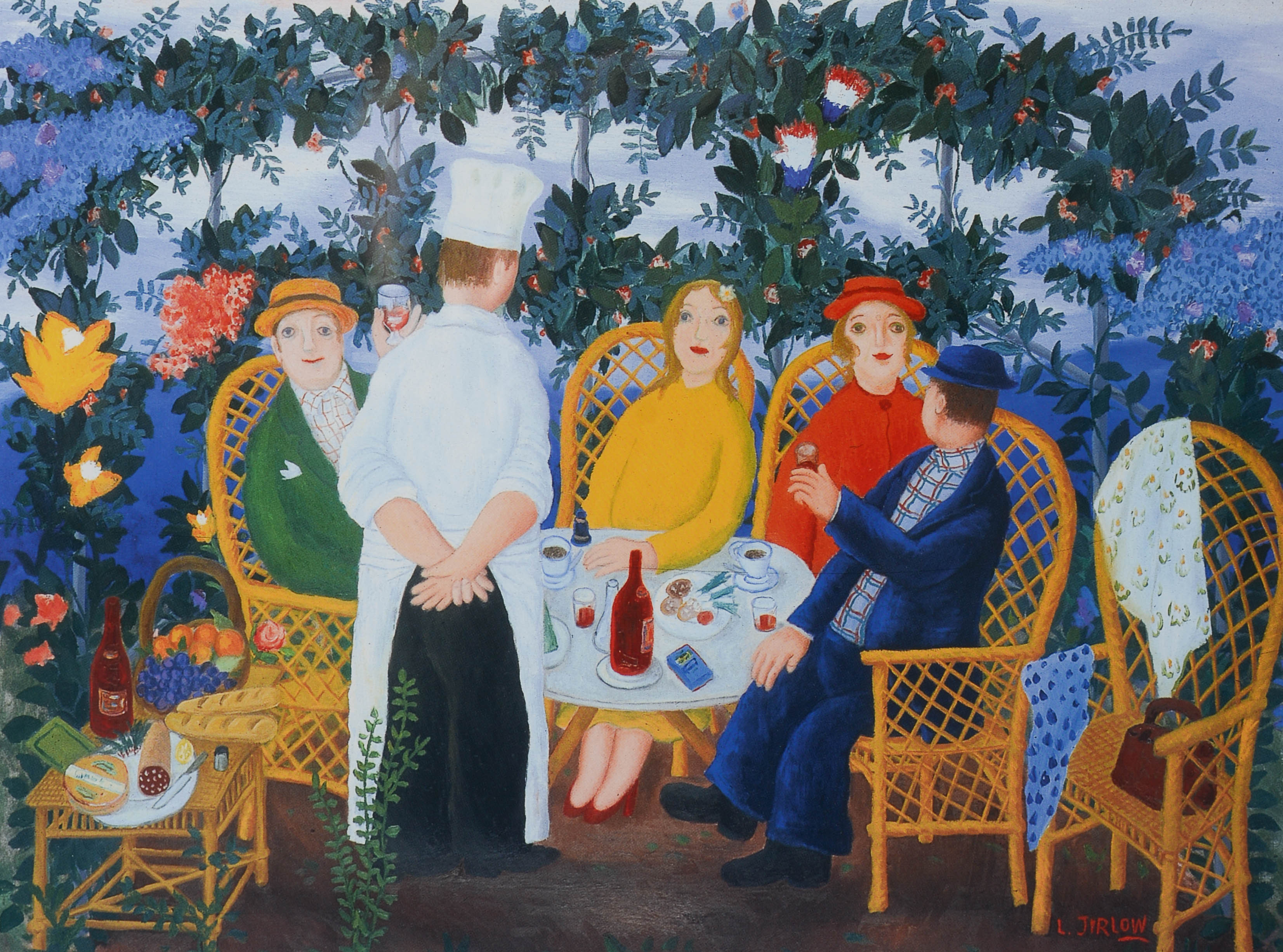 LENNART JIRLOW. EFTER. "I bersån", rastertryck, signerad i tryck.