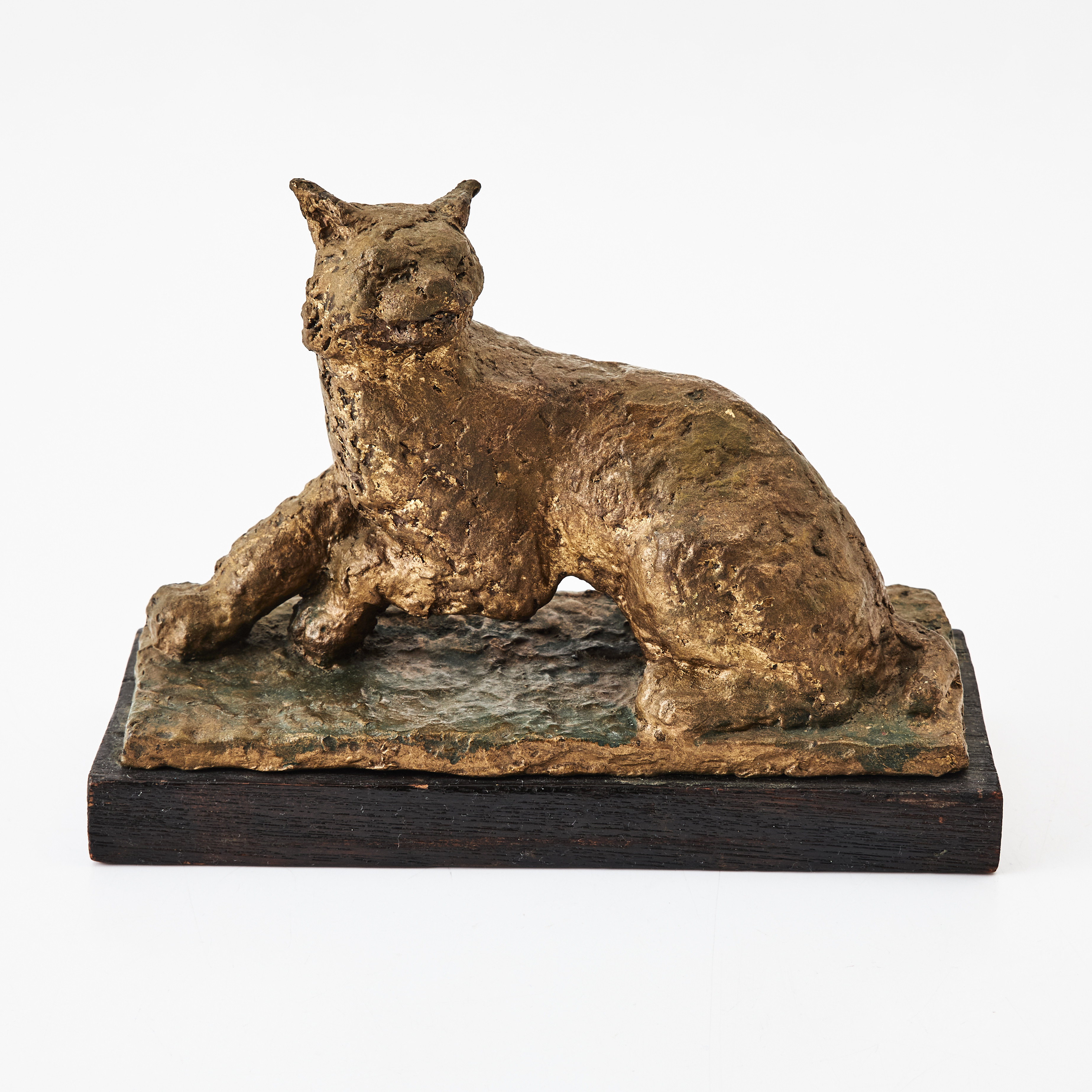 GEORG GANMAR. (Sverige, 1916-1979), "Spanande lo", skulptur, signerad och daterad 1955, 3/10, brons.