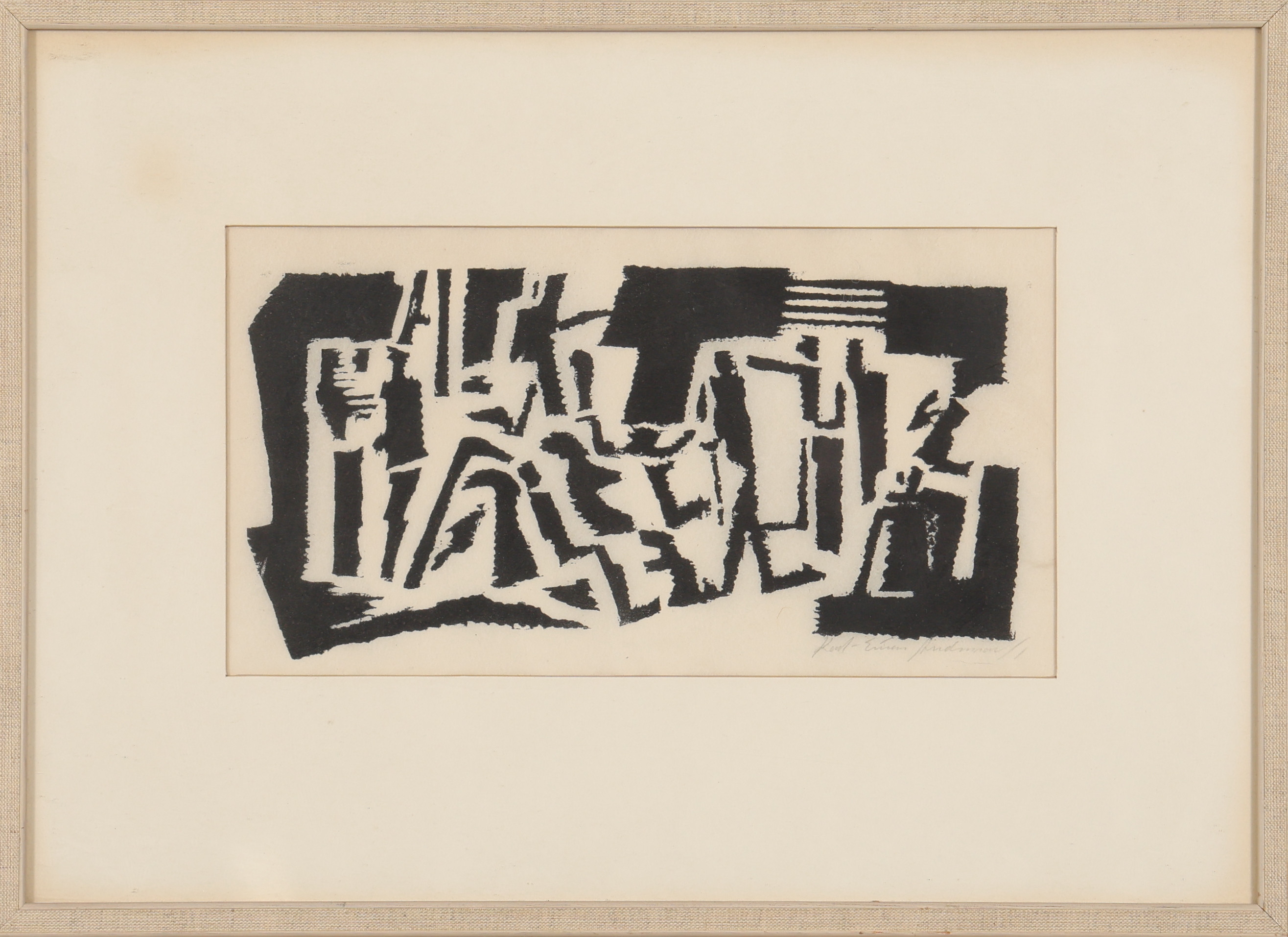 KARL-EINAR ANDERSSON. LITOGRAFI signerad.