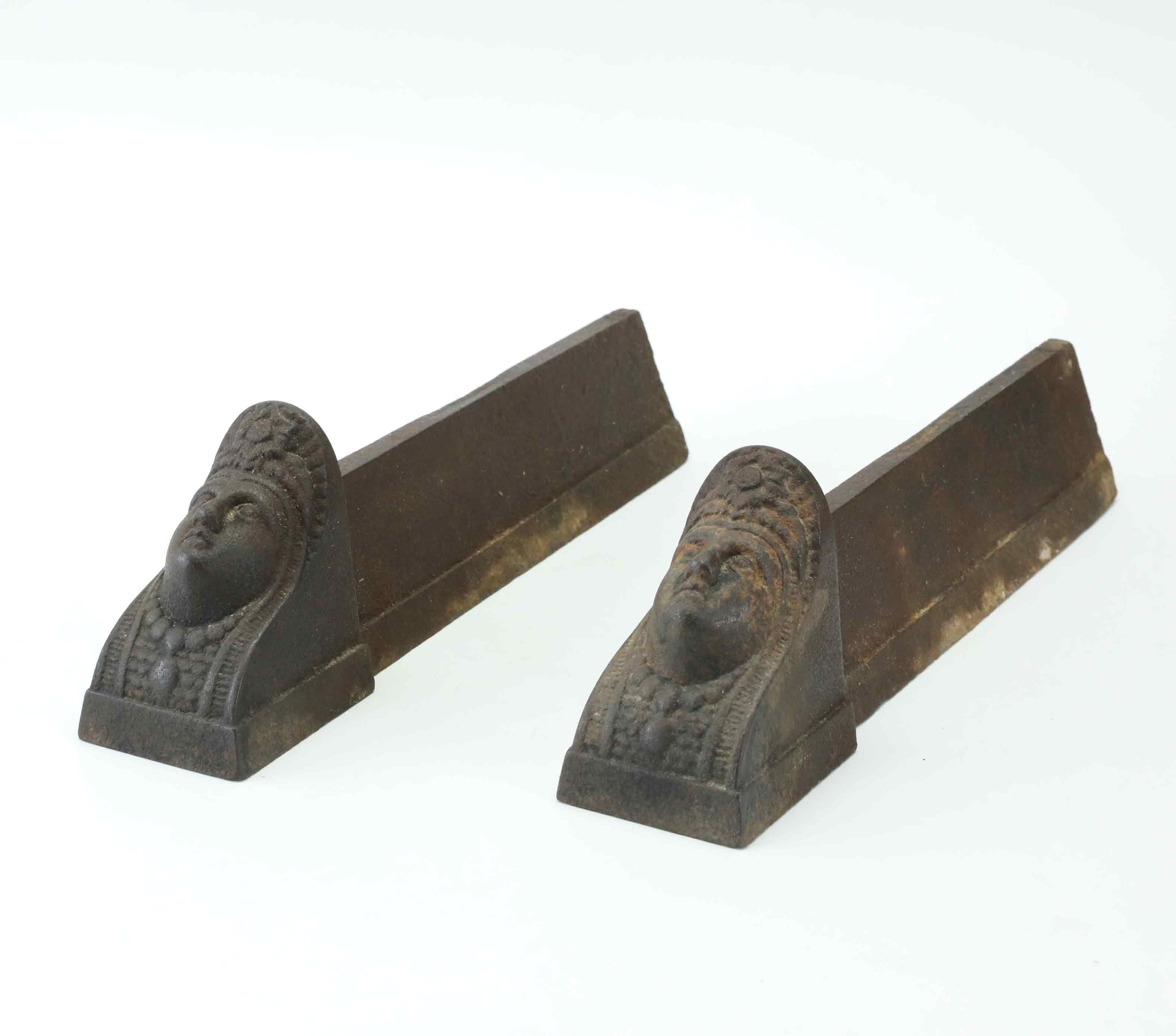 ELDHUNDAR, ett par, gjutjärn, Frankrike 1800-tal.