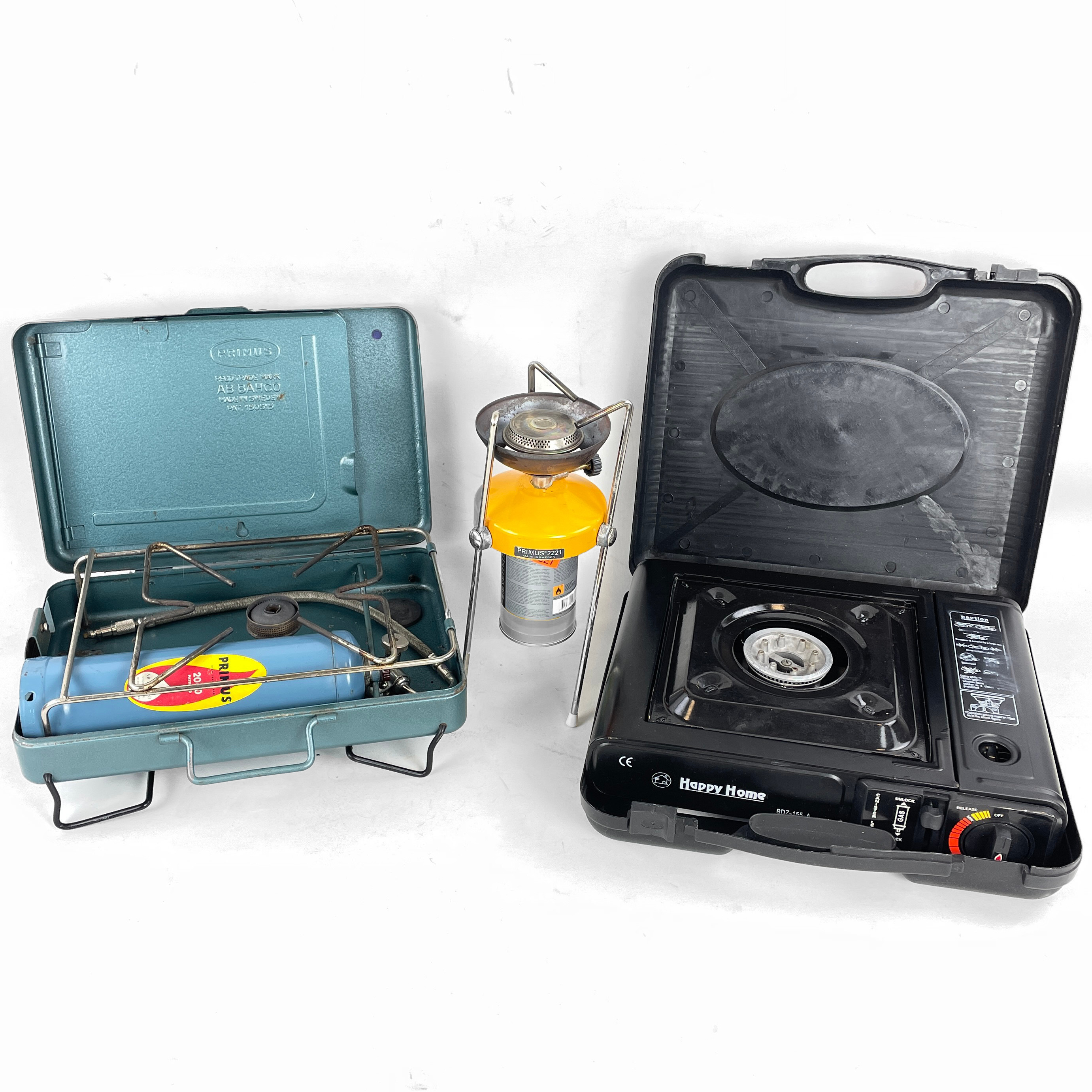 GASOLKÖK, 3 st. Primus 2221 & Happy Home BDZ-155-A & Primus.