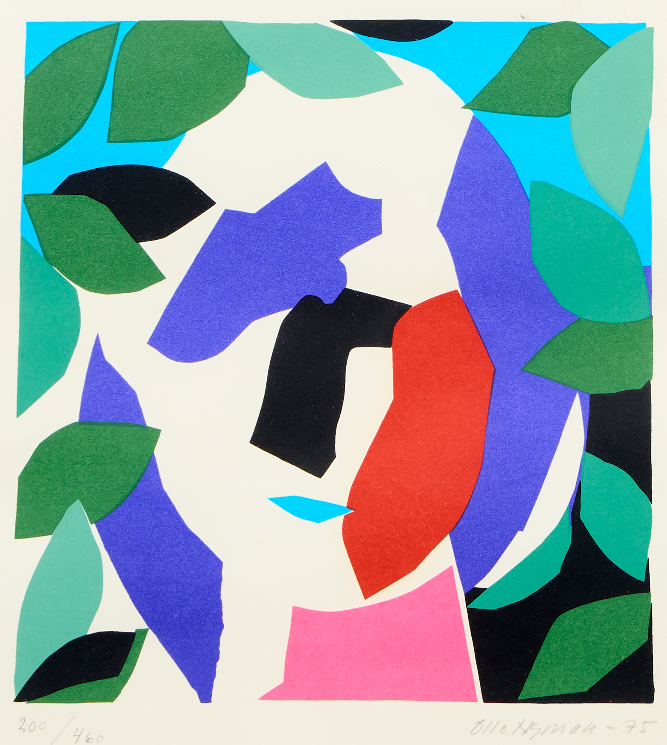 OLLE NYMAN. Porträttkomposition.