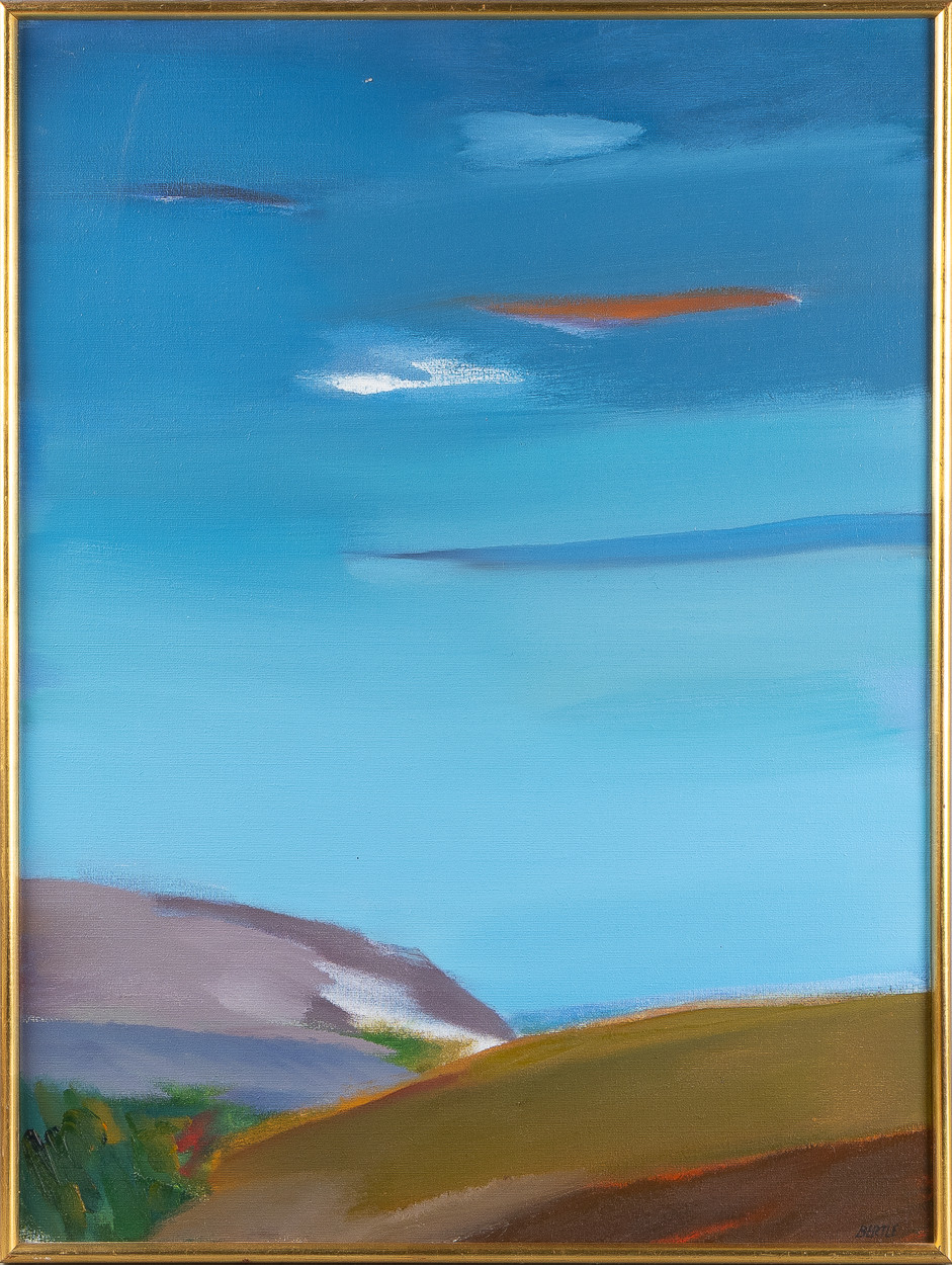 LARS BERTLE. "Morgon, Oviksfjällen", olja på duk.