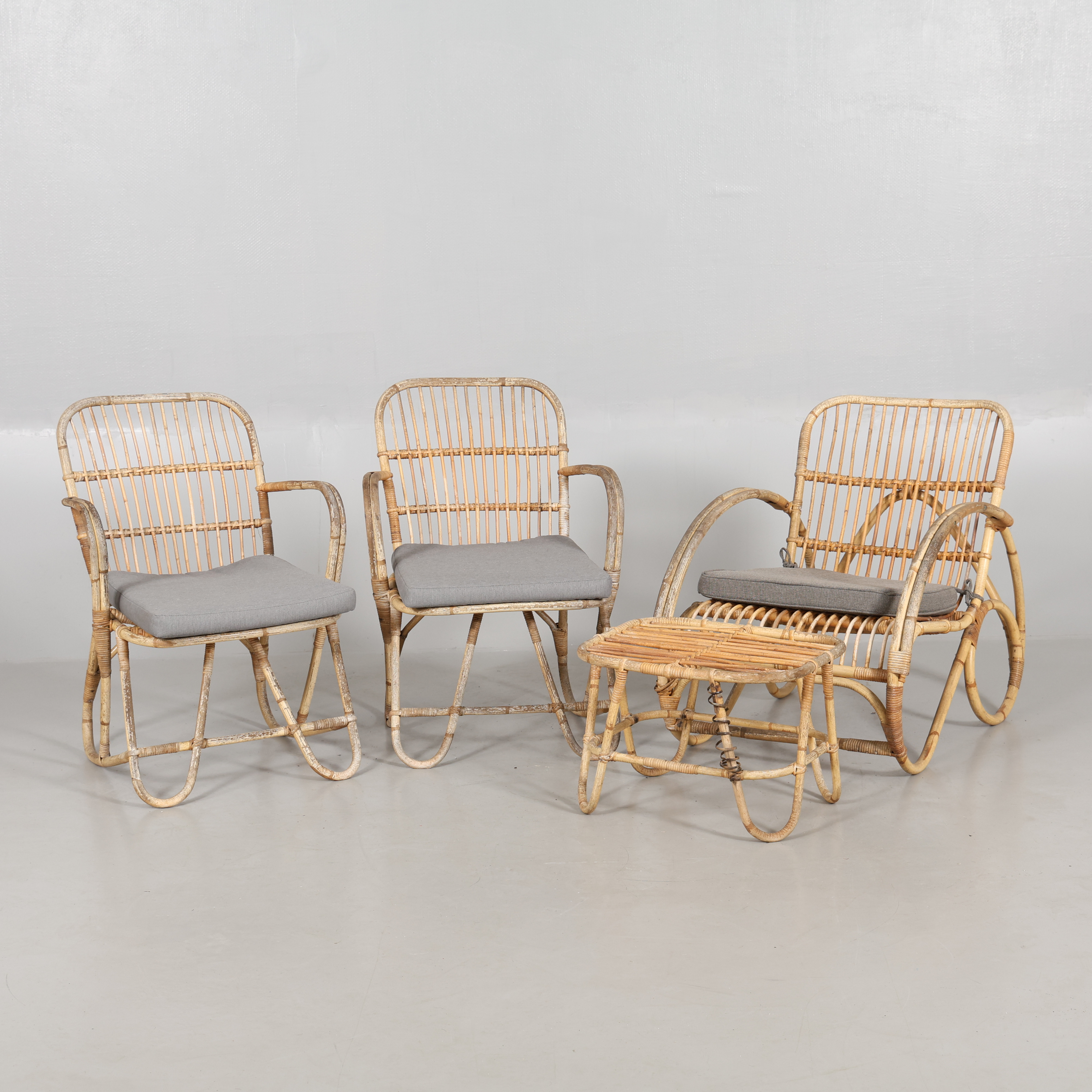 SITTGRUPP, 4 delar, bambu.