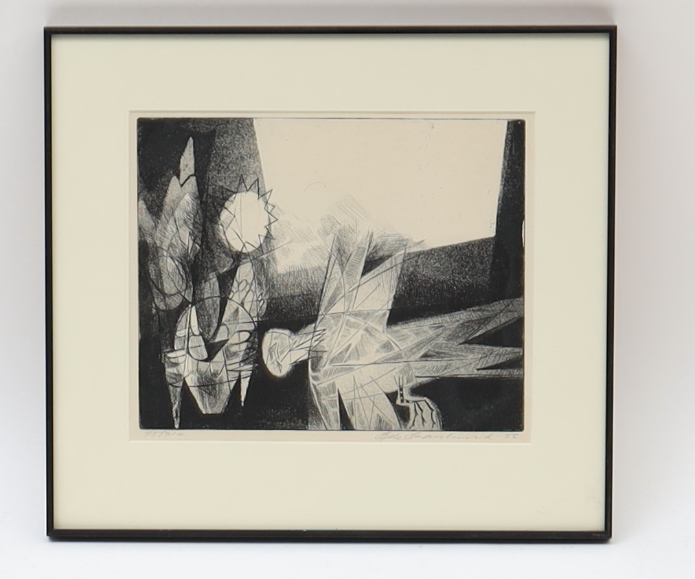 OLLE SVANLUND. LITOGRAFI, signerad, numrerad 45/310.