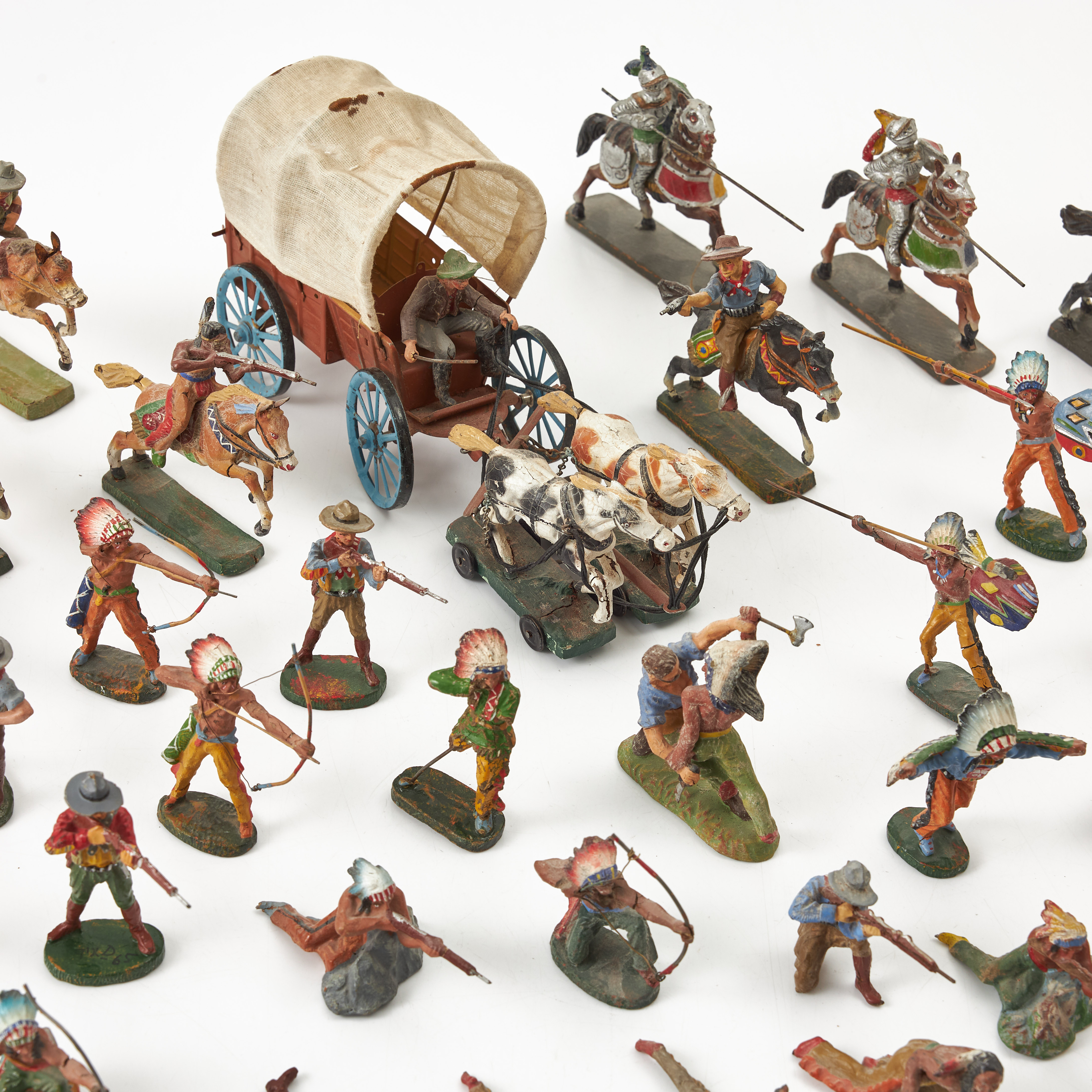 ELASTOLINFIGURER, ca 38 st.