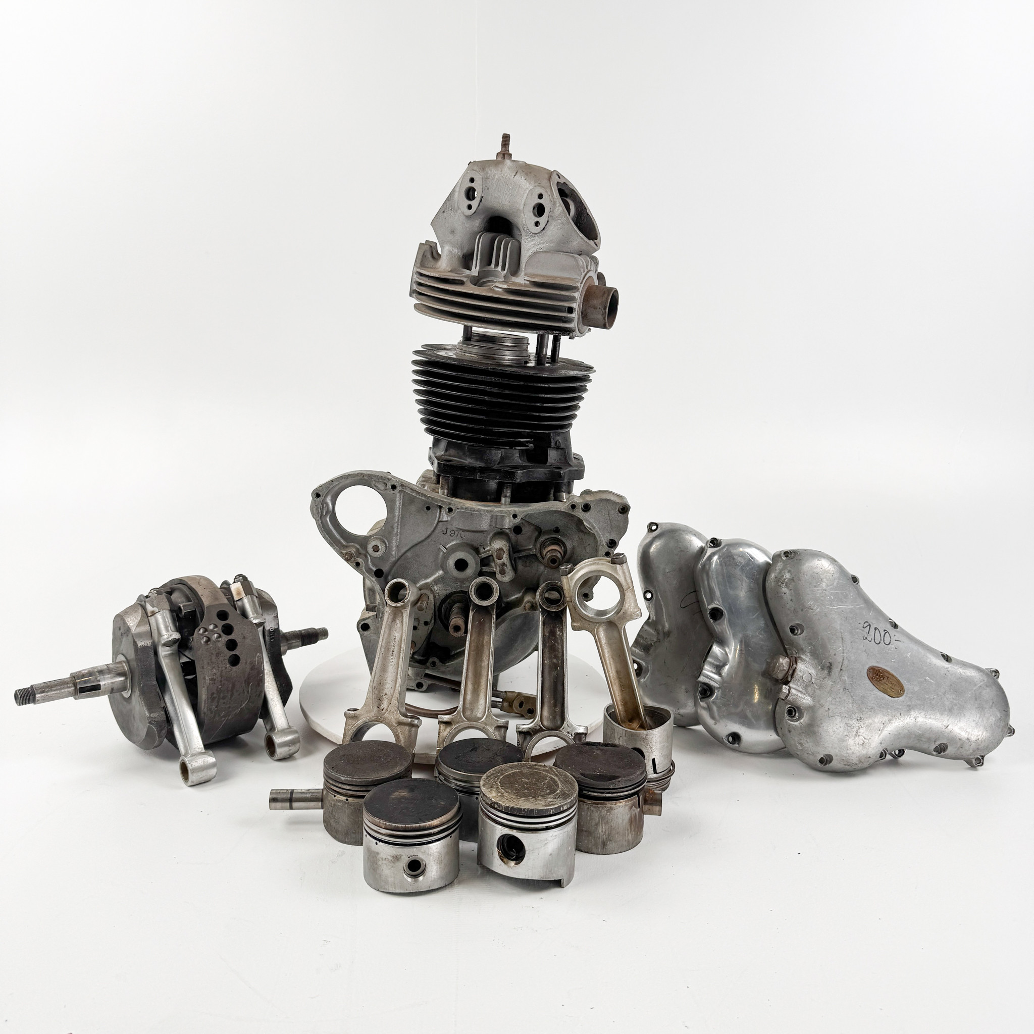 NORTON, motordelar, bl.a modell 88, 1950/60-tal, England.