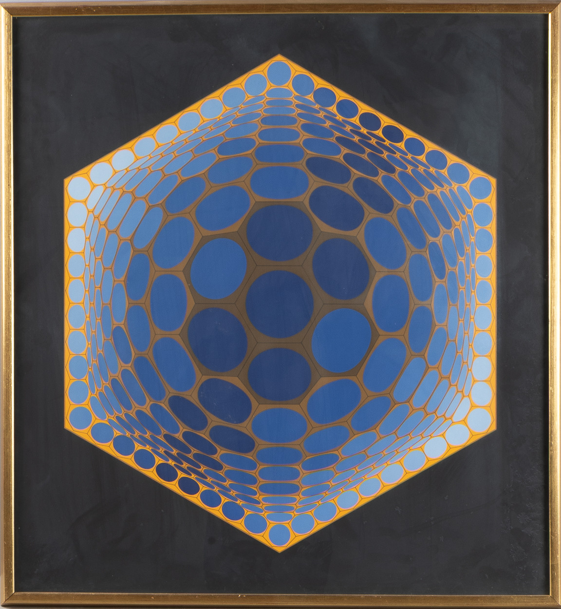 VICTOR VASARELY. Komposition, färglitografi.
