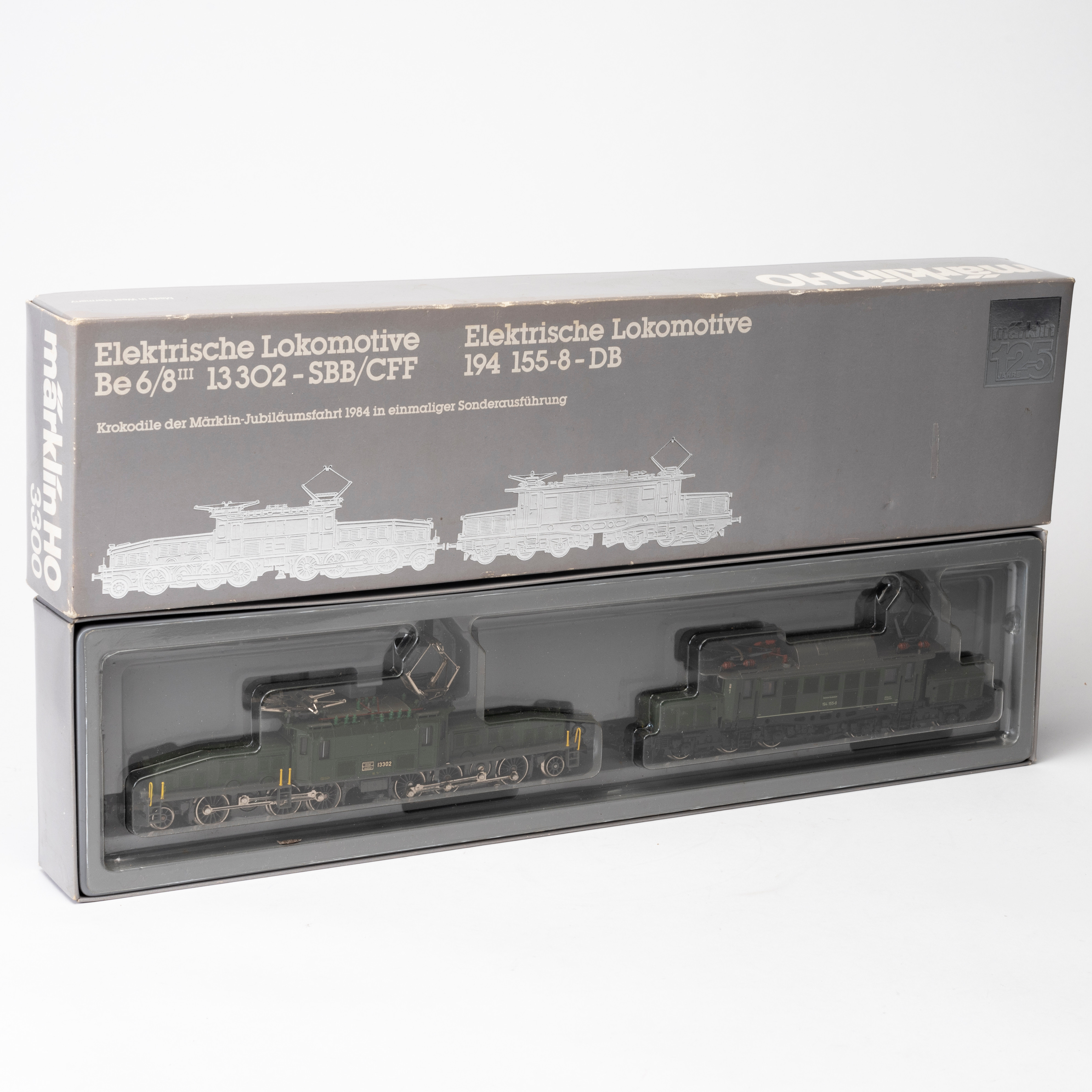 MÄRKLIN 3300, jubileumsutgåva. Elektrolok Krokodilen och E94. Originalförpackning.